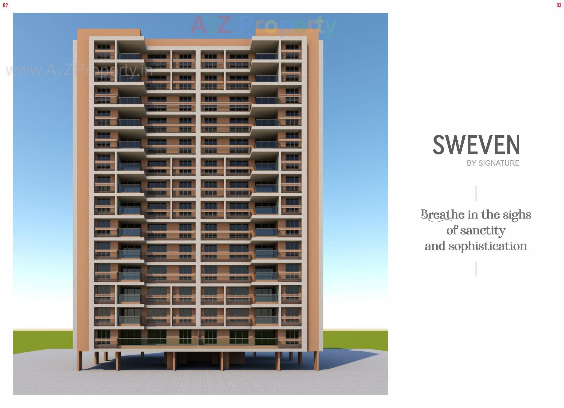 3D Elevation of real estate project Sweven By Signature located at Chharodi, Ahmedabad, Gujarat