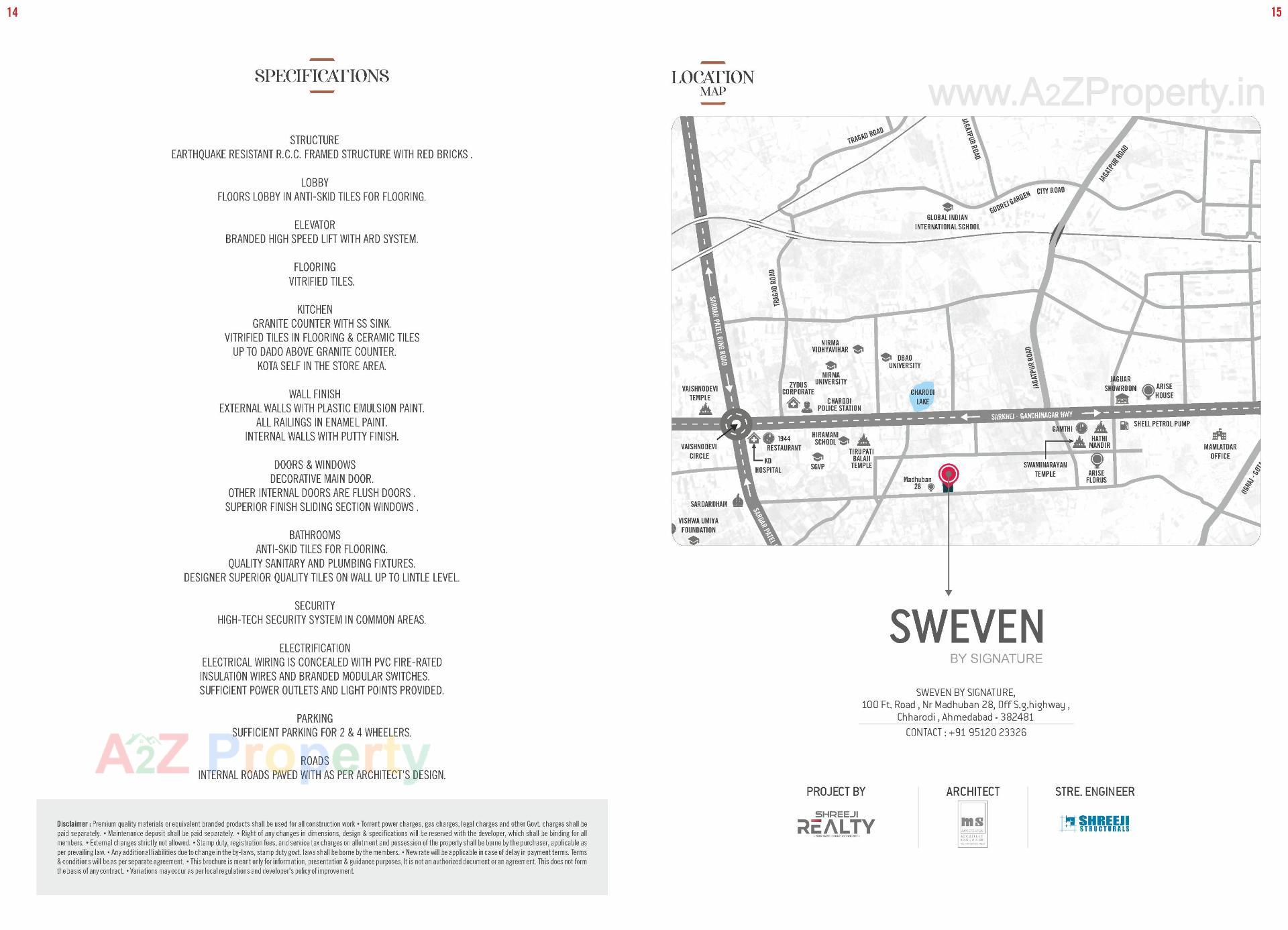  of real estate project Sweven By Signature located at Chharodi, Ahmedabad, Gujarat