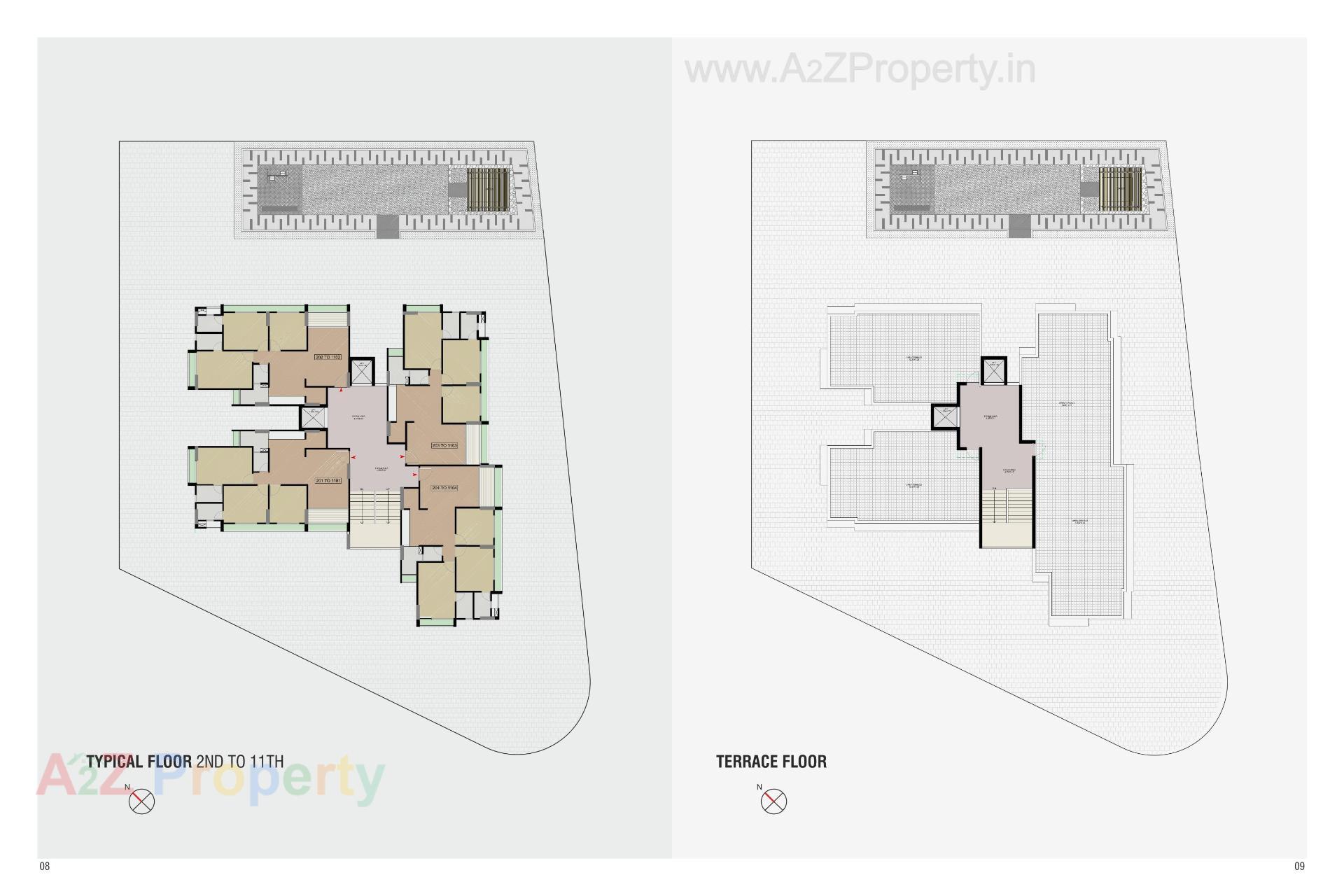 Layout of real estate project Swojas Pride located at Ognaj, Ahmedabad, Gujarat