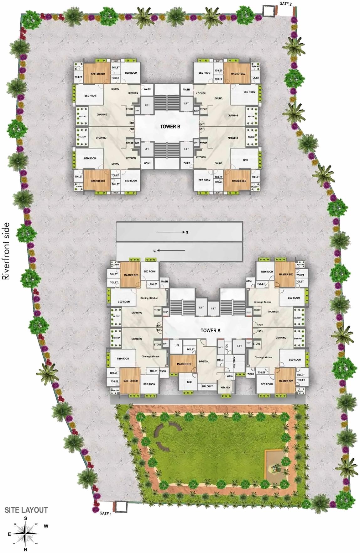Layout of real estate project Takshashila Air located at Chavad, Ahmedabad, Gujarat