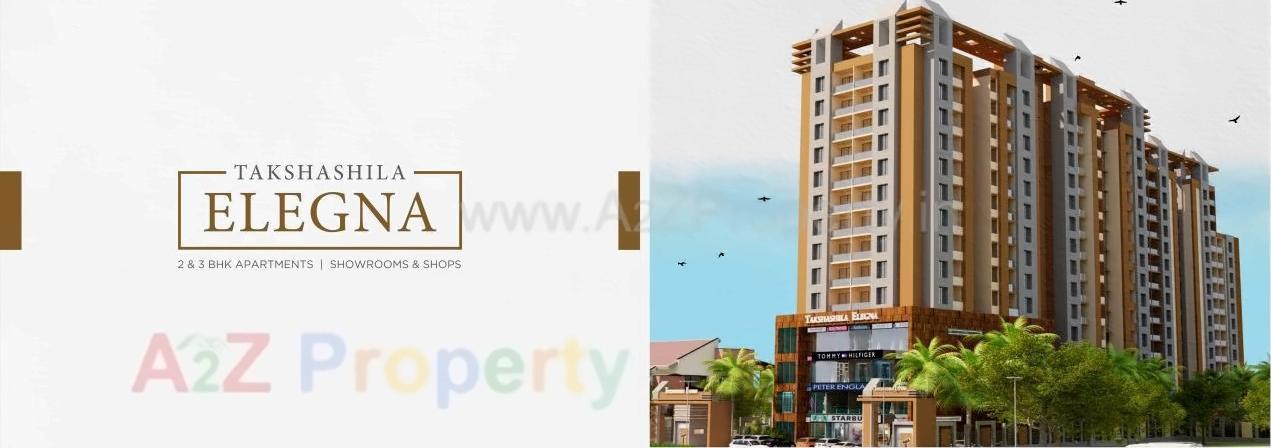 3D Elevation of real estate project Takshashila Elegna located at Chadavad, Ahmedabad, Gujarat