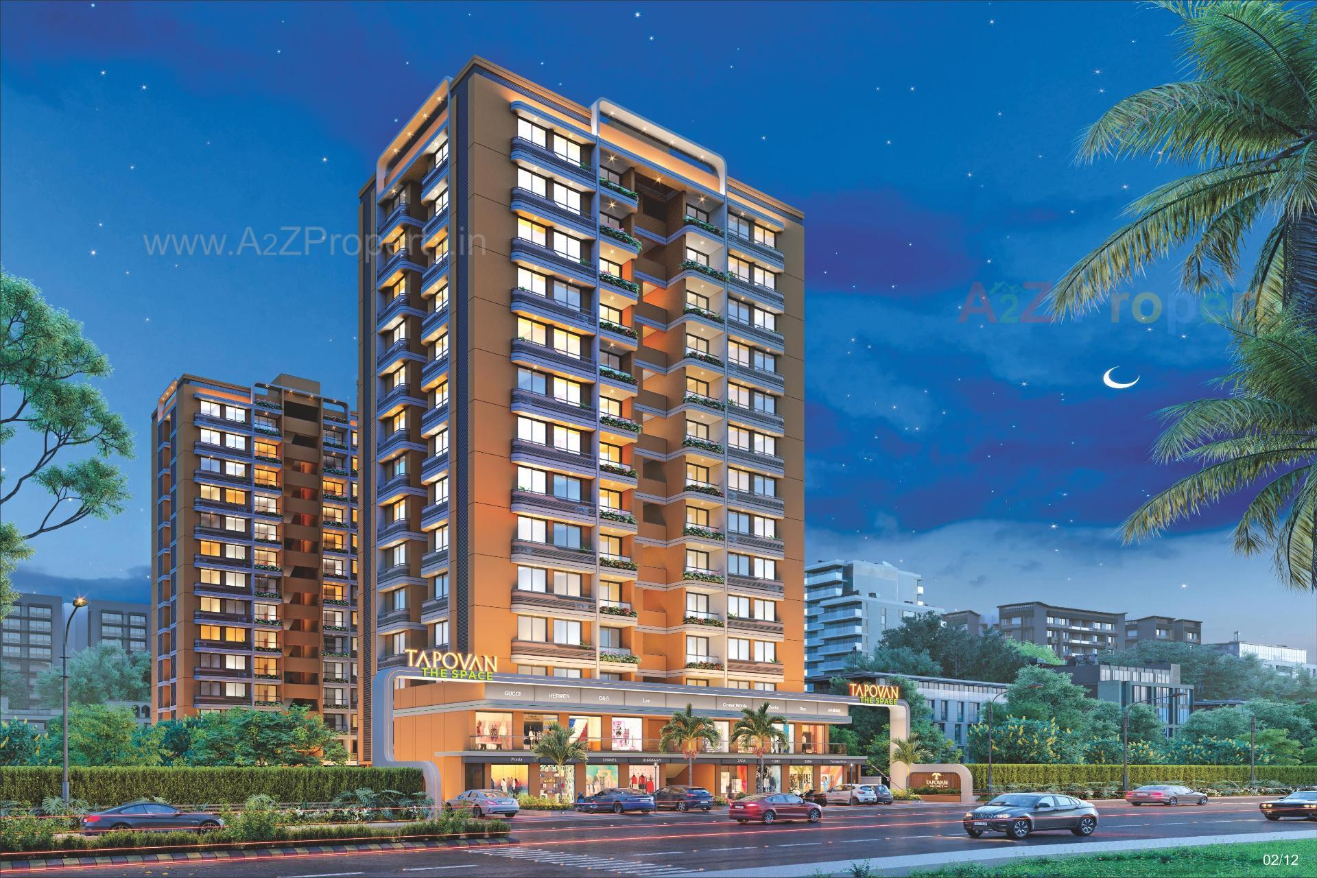3D Elevation of real estate project Tapovan The Space located at Vastral, Ahmedabad, Gujarat
