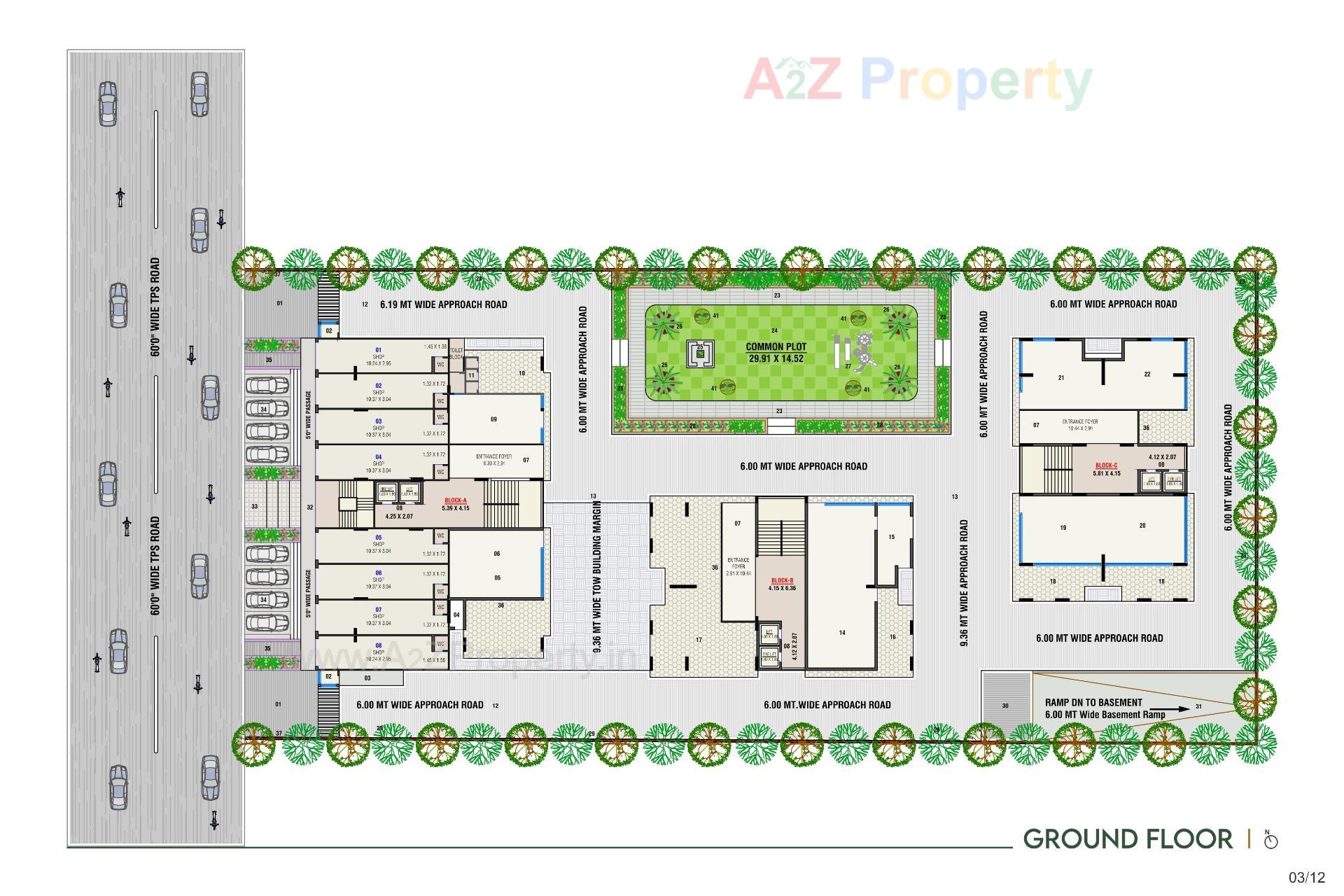 Layout of real estate project Tapovan The Space located at Vastral, Ahmedabad, Gujarat