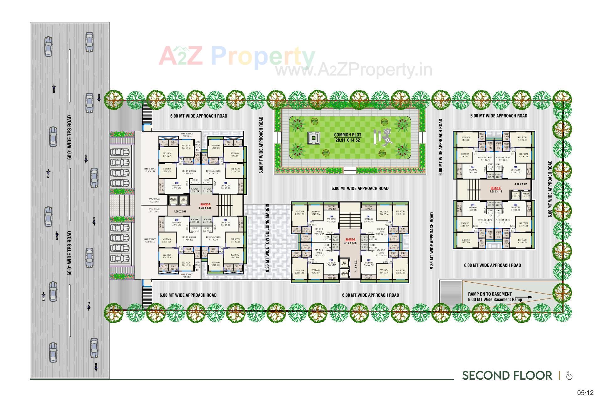 Layout of real estate project Tapovan The Space located at Vastral, Ahmedabad, Gujarat