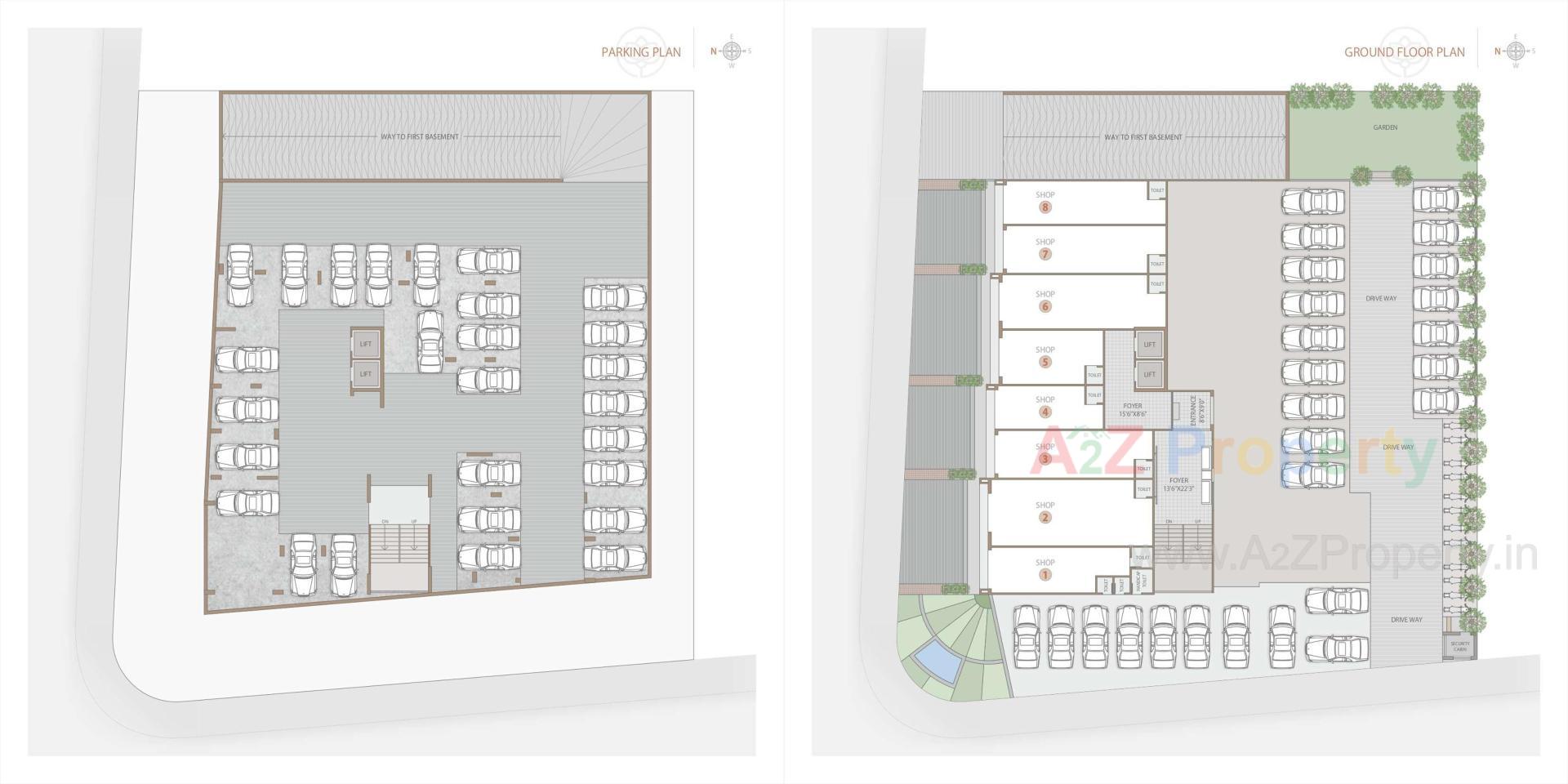 Layout of real estate project Tatsatlife located at Khodiyar, Ahmedabad, Gujarat