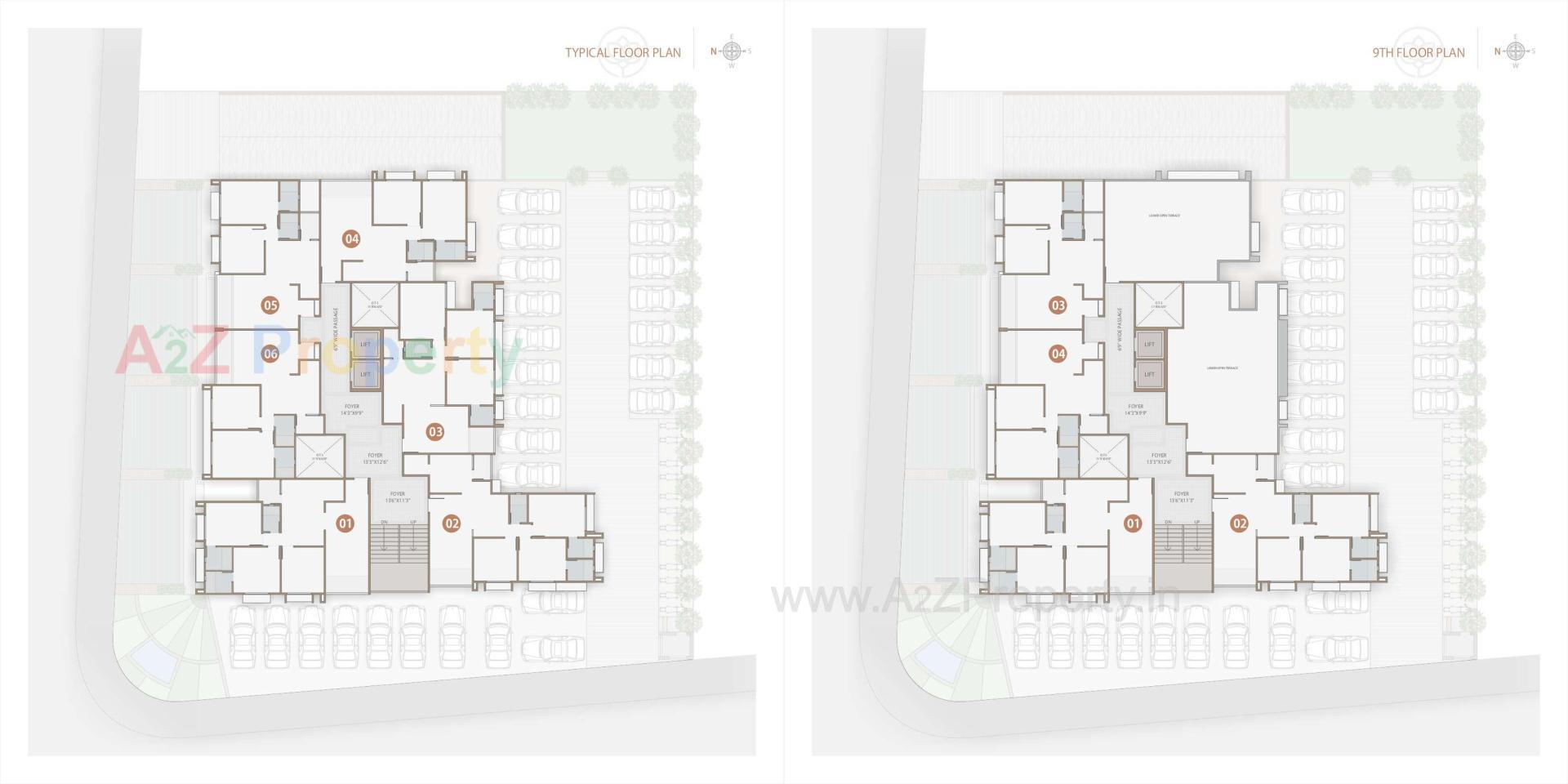 Layout of real estate project Tatsatlife located at Khodiyar, Ahmedabad, Gujarat
