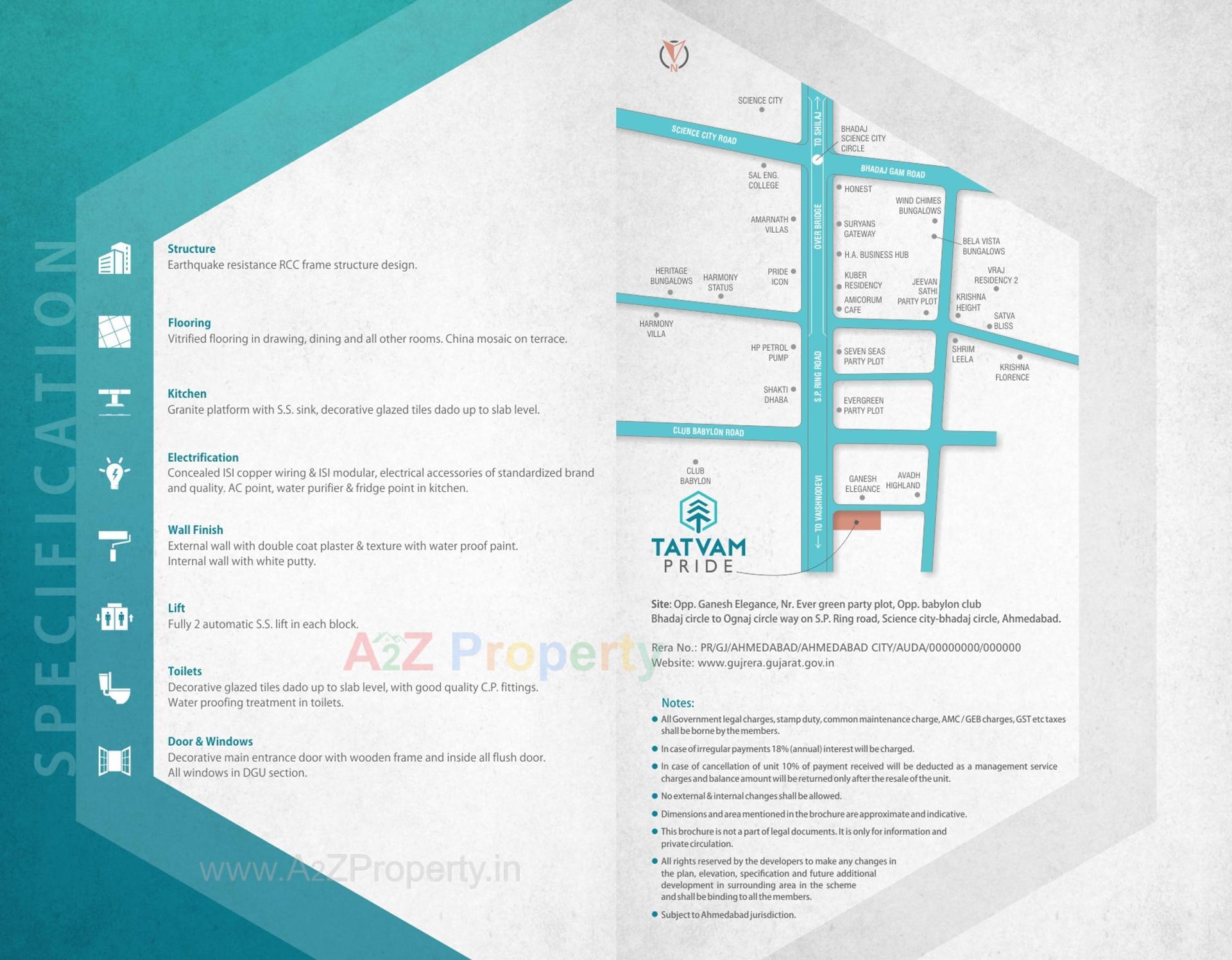  of real estate project Tatvam Pride located at Bhadej, Ahmedabad, Gujarat