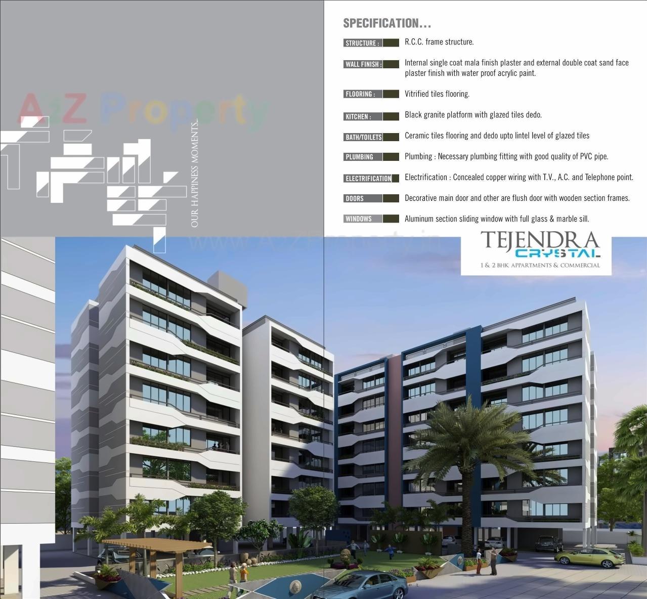 3D Elevation of real estate project Tejendra Crystal located at Vastral, Ahmedabad, Gujarat