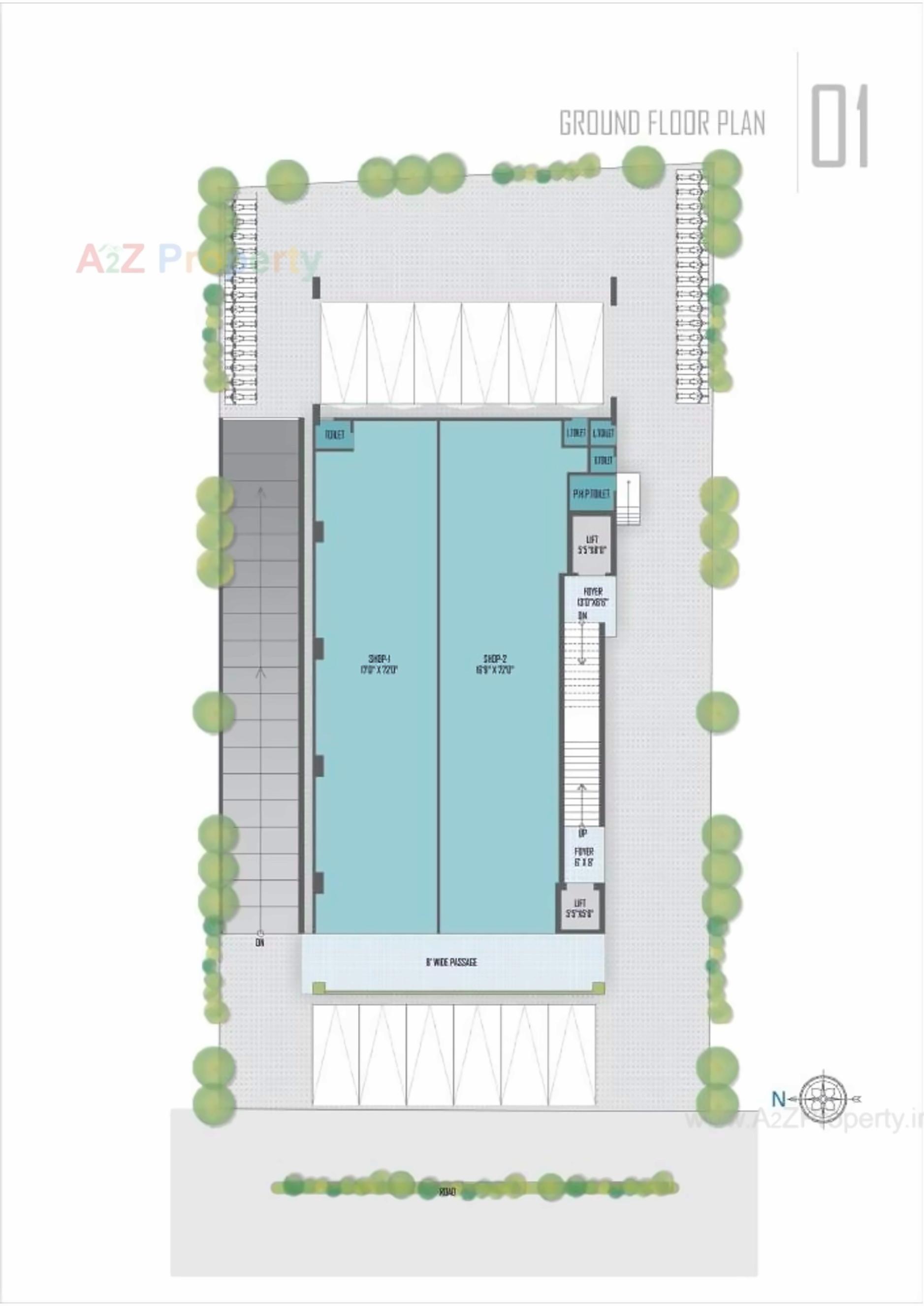 Layout of real estate project The located at Naranpura, Ahmedabad, Gujarat