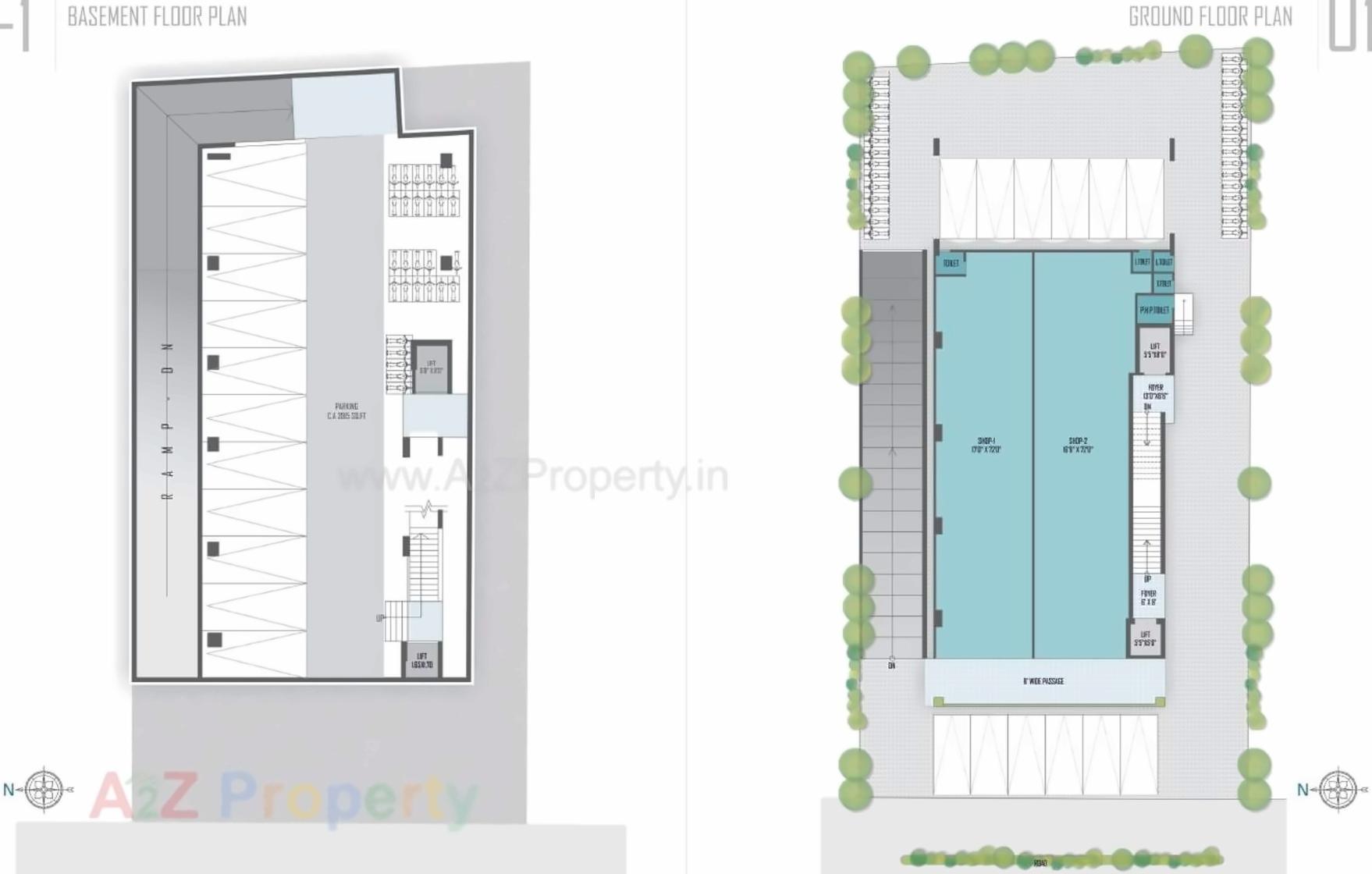 Layout of real estate project The located at Naranpura, Ahmedabad, Gujarat