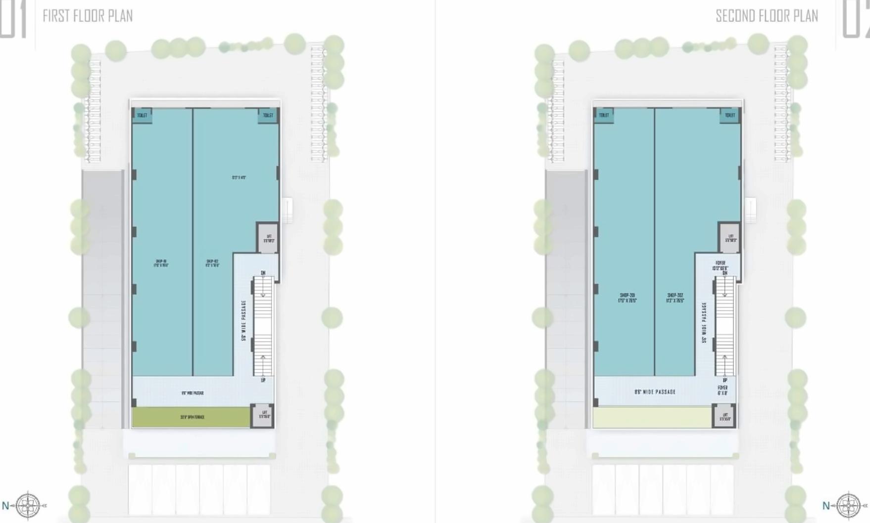 Layout of real estate project The located at Naranpura, Ahmedabad, Gujarat