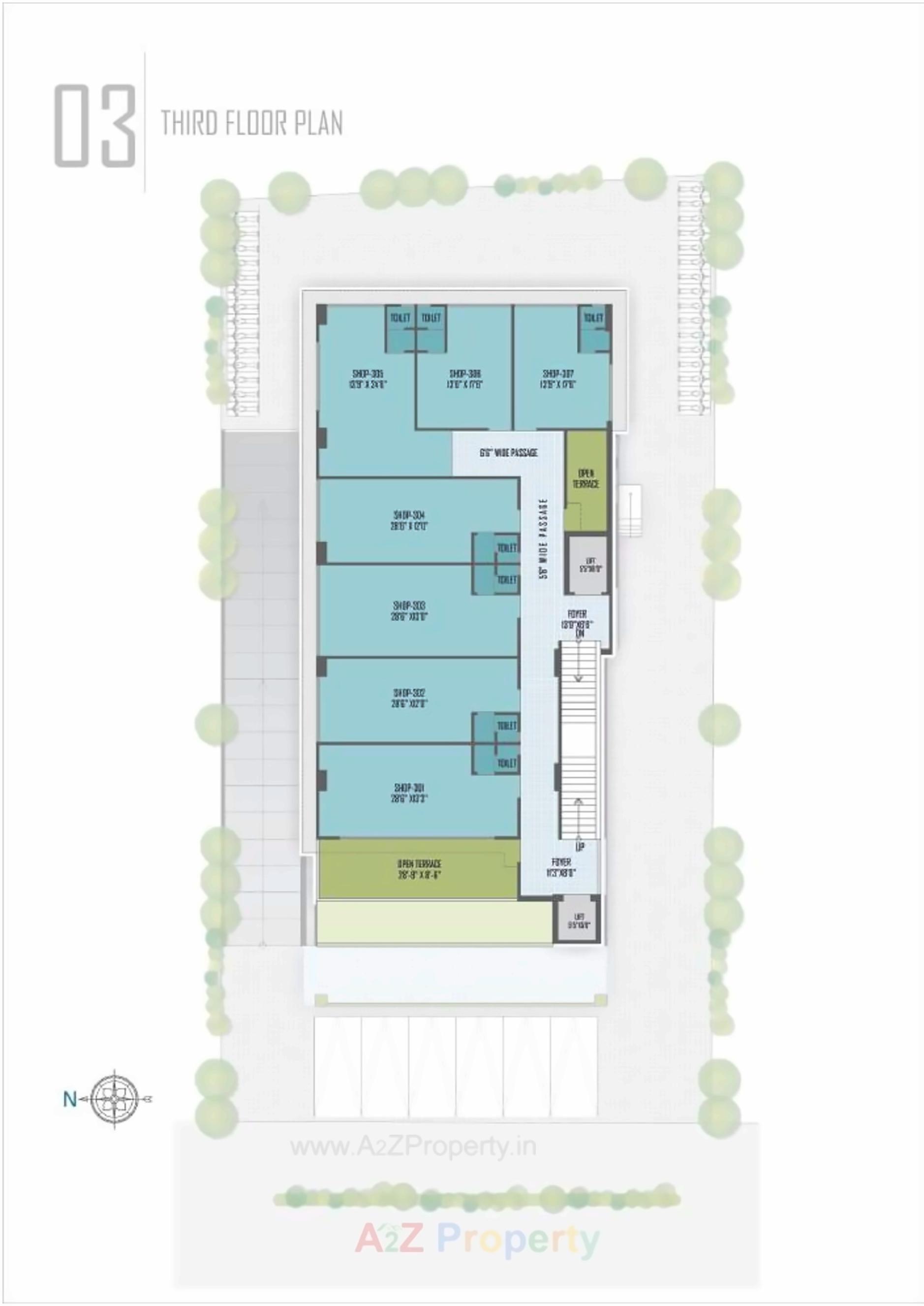 Layout of real estate project The located at Naranpura, Ahmedabad, Gujarat