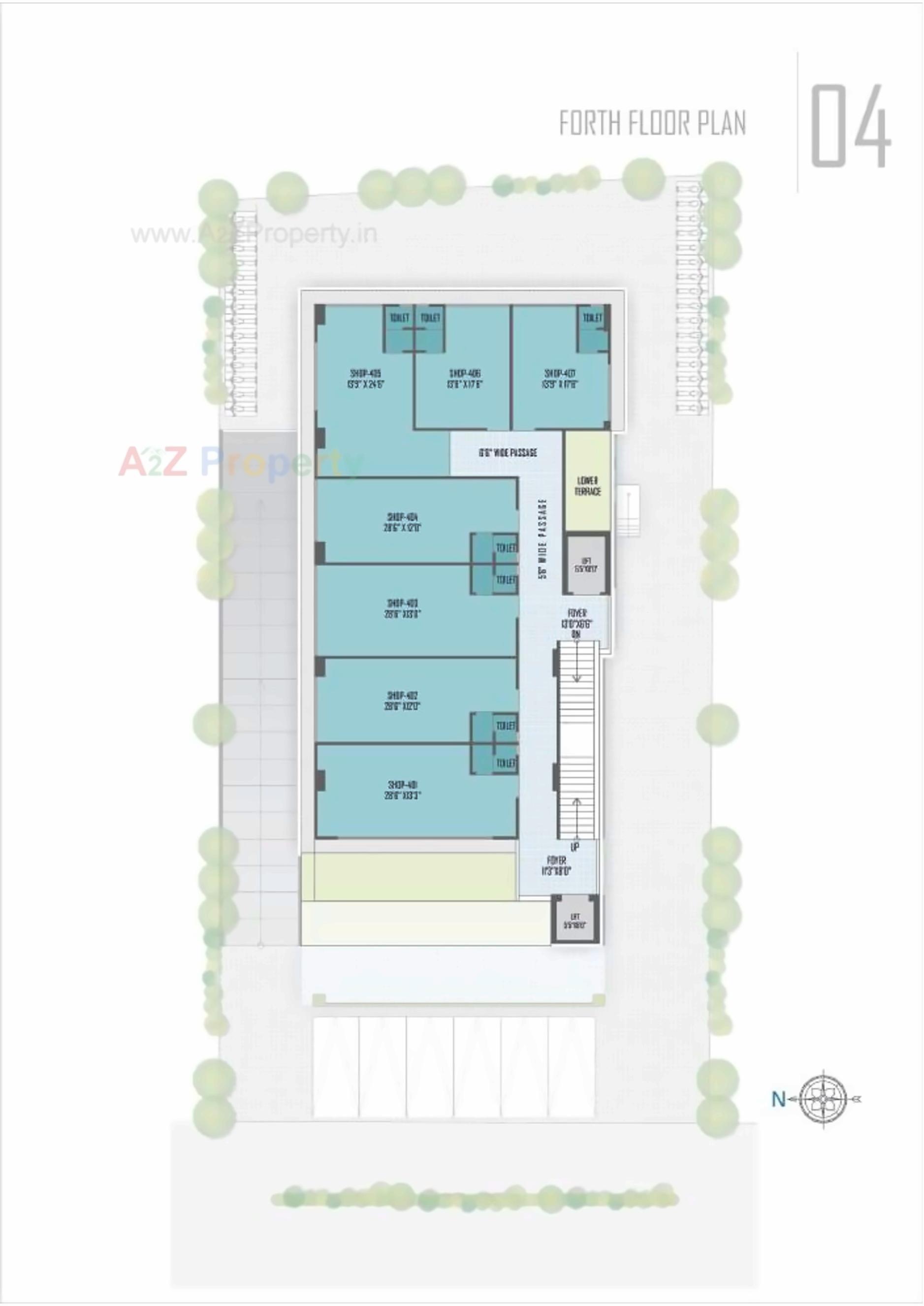 Layout of real estate project The located at Naranpura, Ahmedabad, Gujarat