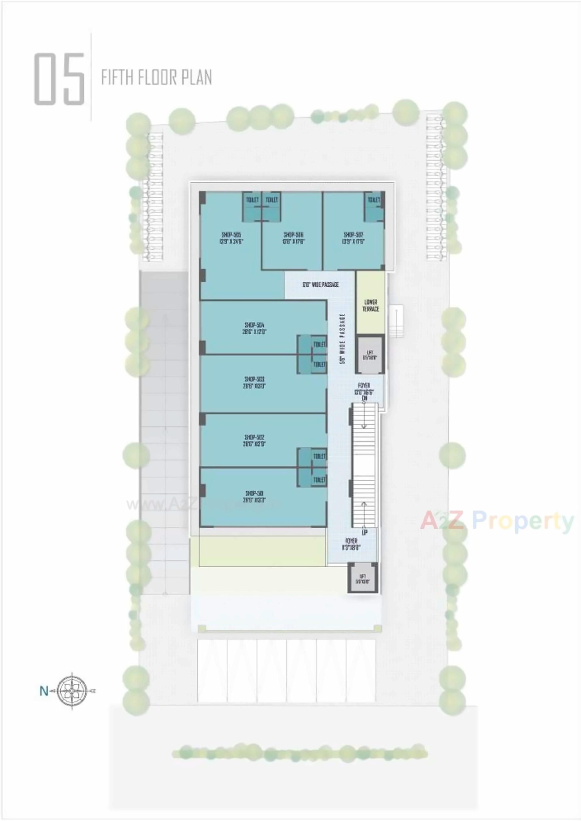 Layout of real estate project The located at Naranpura, Ahmedabad, Gujarat
