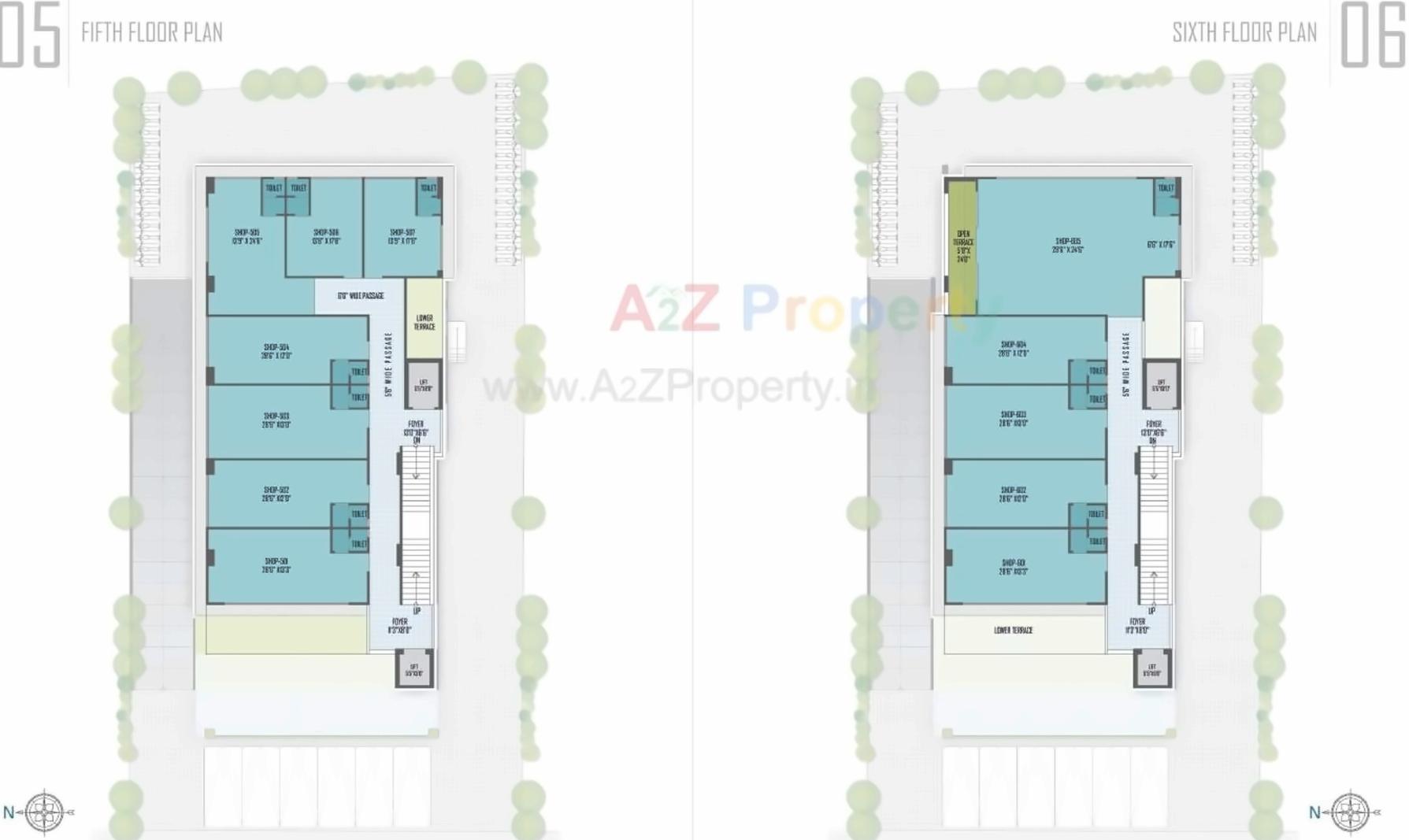 Layout of real estate project The located at Naranpura, Ahmedabad, Gujarat