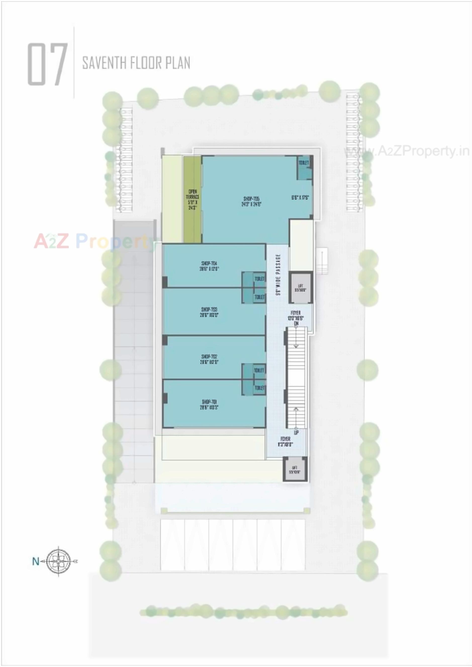 Layout of real estate project The located at Naranpura, Ahmedabad, Gujarat