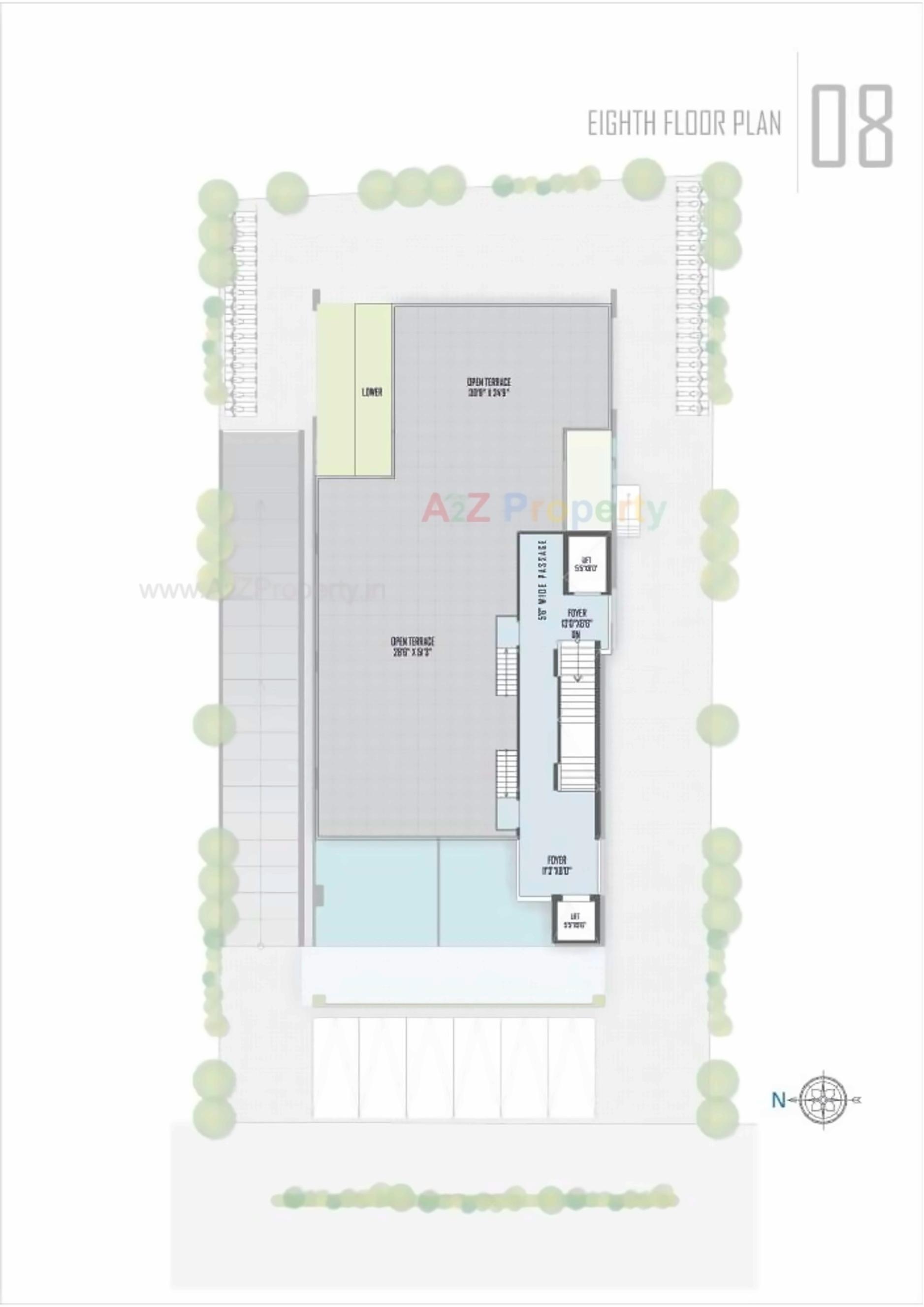 Layout of real estate project The located at Naranpura, Ahmedabad, Gujarat