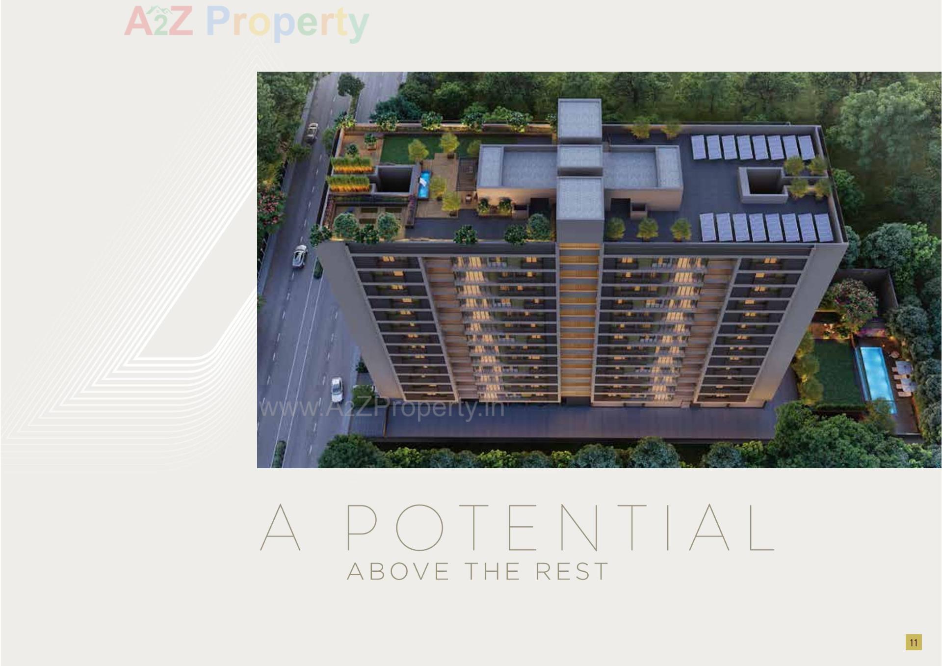 3D Elevation of real estate project The Altitude located at Bhadaj, Ahmedabad, Gujarat