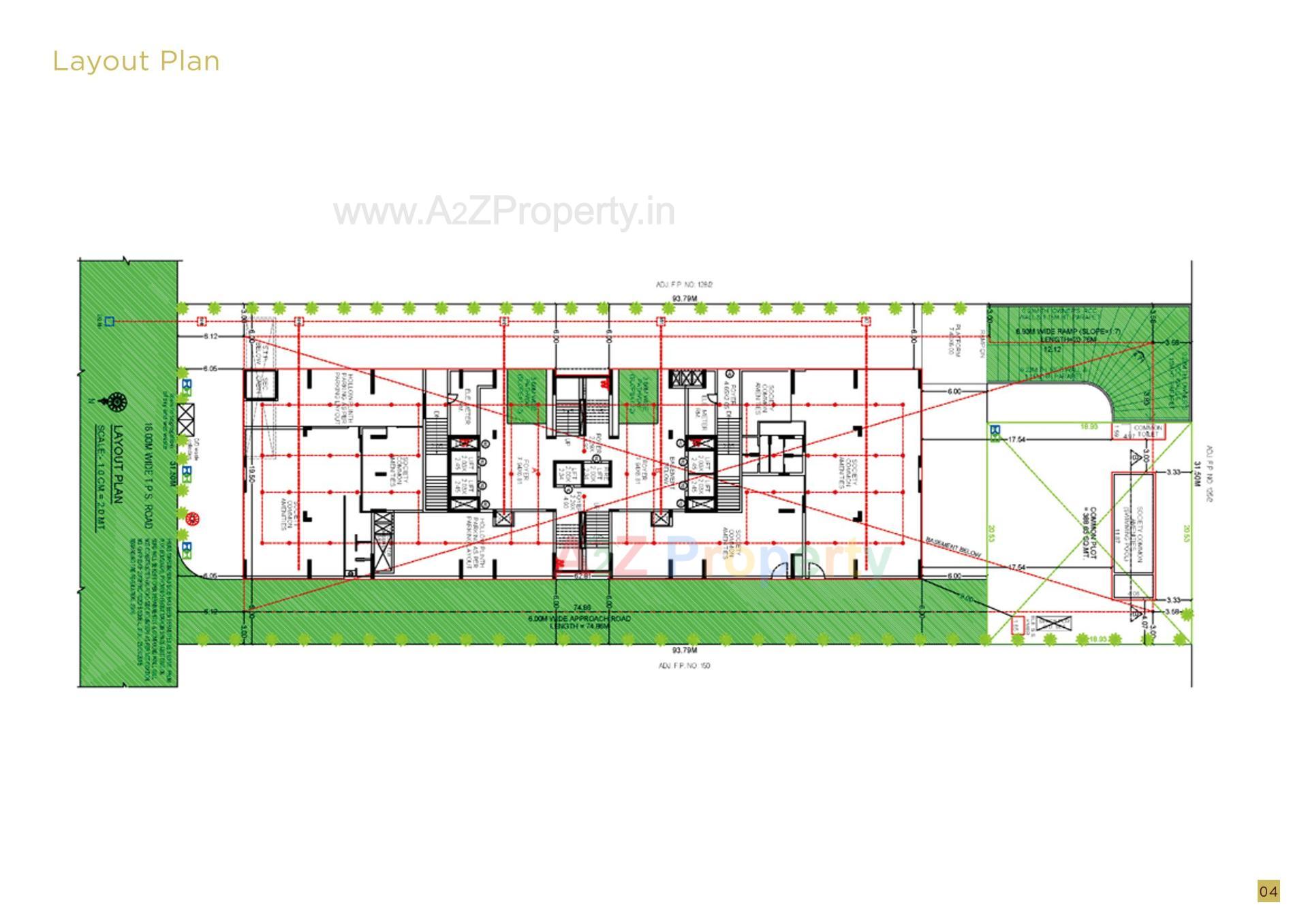 Layout of real estate project The Altitude located at Bhadaj, Ahmedabad, Gujarat