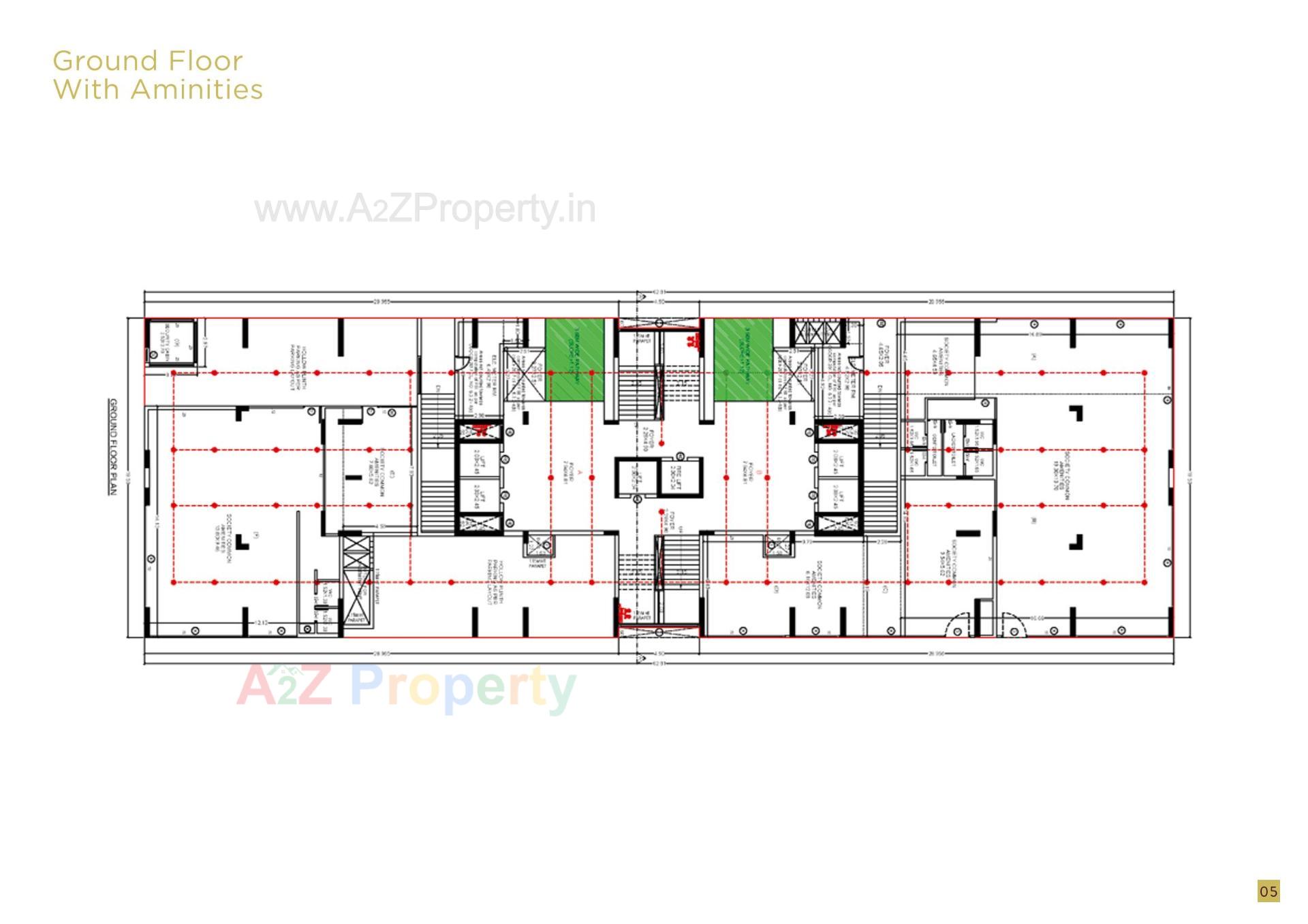Layout of real estate project The Altitude located at Bhadaj, Ahmedabad, Gujarat
