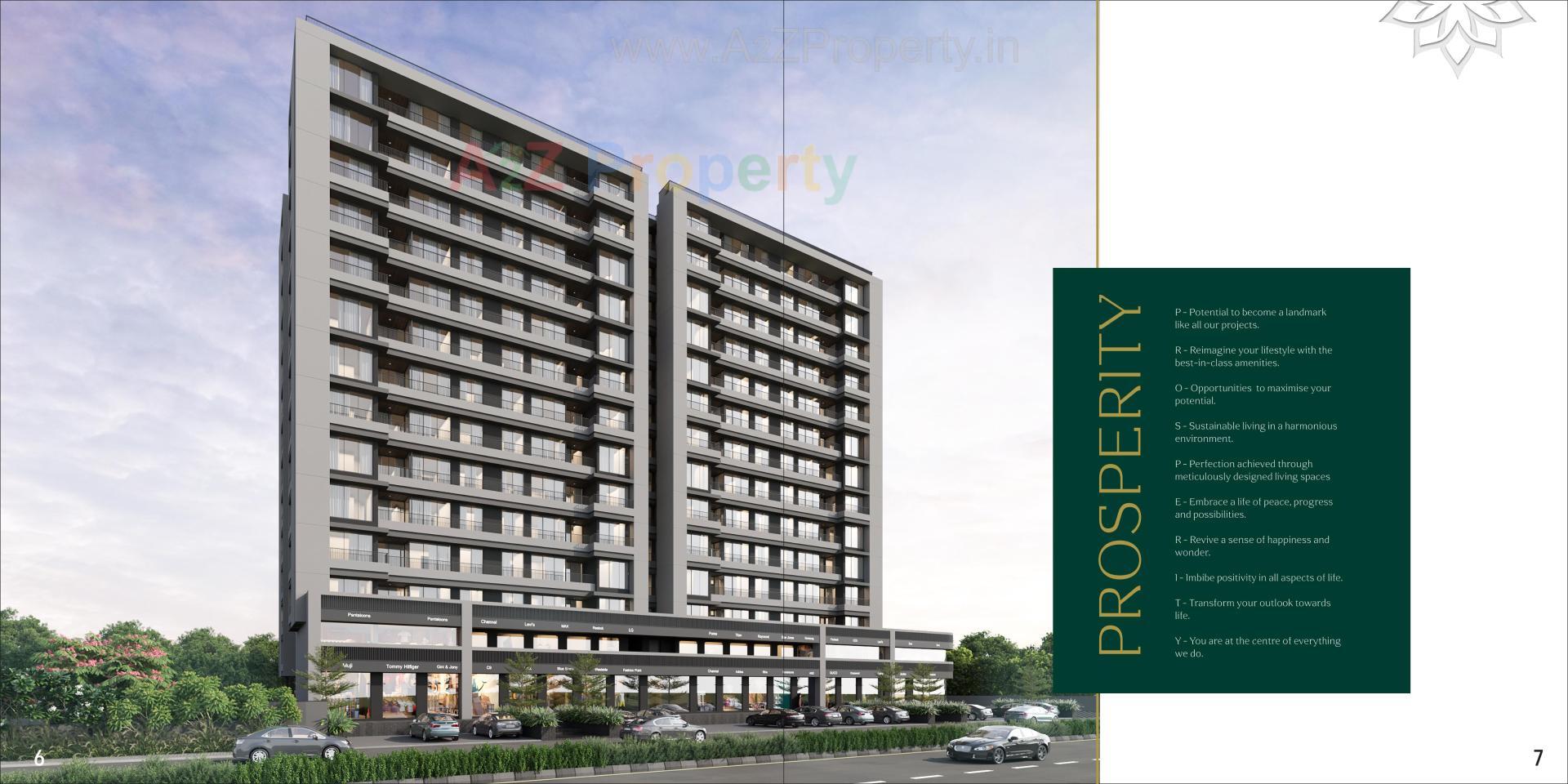 3D Elevation of real estate project The Ashoka located at Vastral , Ahmedabad, Gujarat