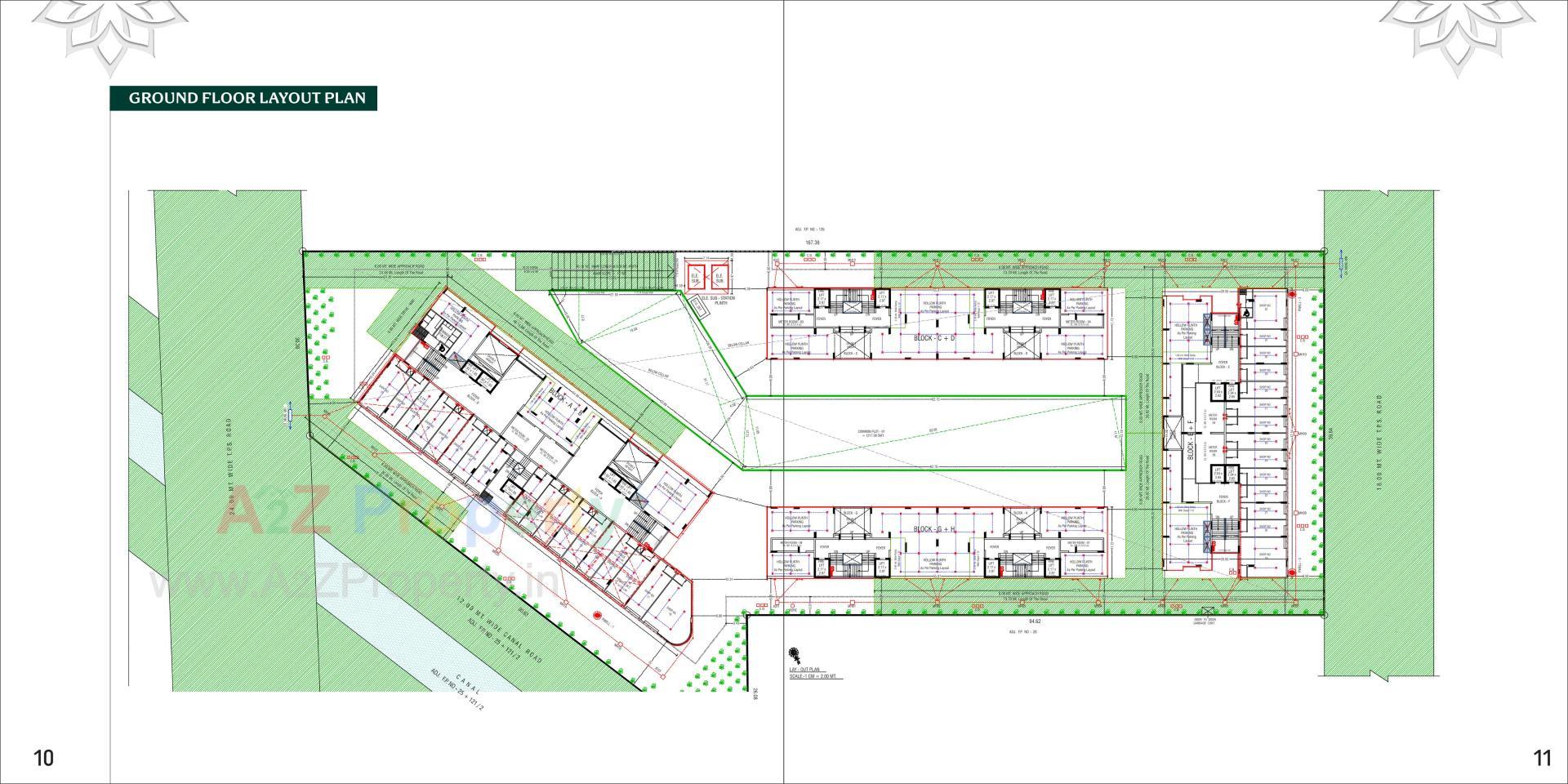 Layout of real estate project The Ashoka located at Vastral , Ahmedabad, Gujarat