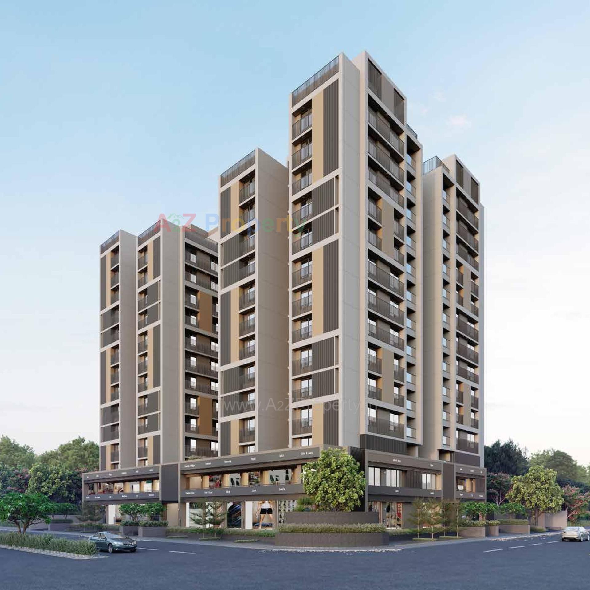 3D Elevation of real estate project The August located at Ahmedabad, Ahmedabad, Gujarat
