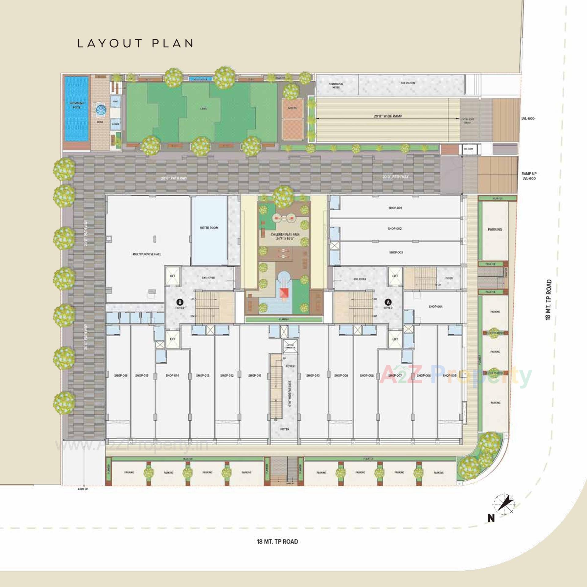 Layout of real estate project The August located at Ahmedabad, Ahmedabad, Gujarat