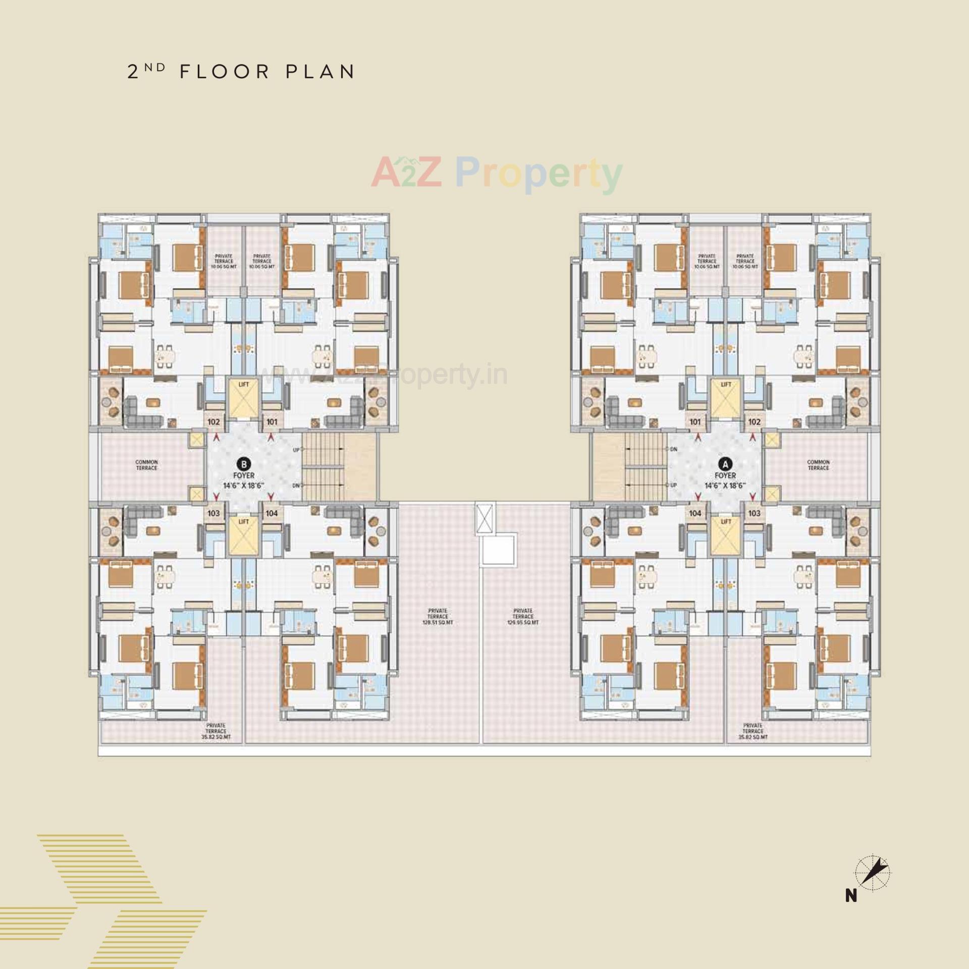 Layout of real estate project The August located at Ahmedabad, Ahmedabad, Gujarat