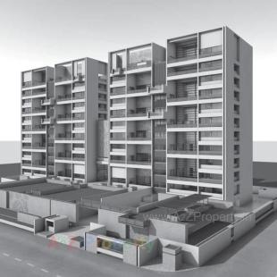 Elevation of real estate project The Banyan located at Makarba, Ahmedabad, Gujarat
