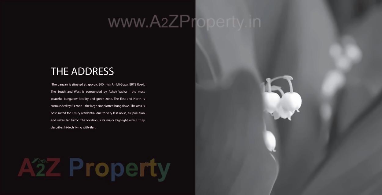  of real estate project The Banyan located at Makarba, Ahmedabad, Gujarat