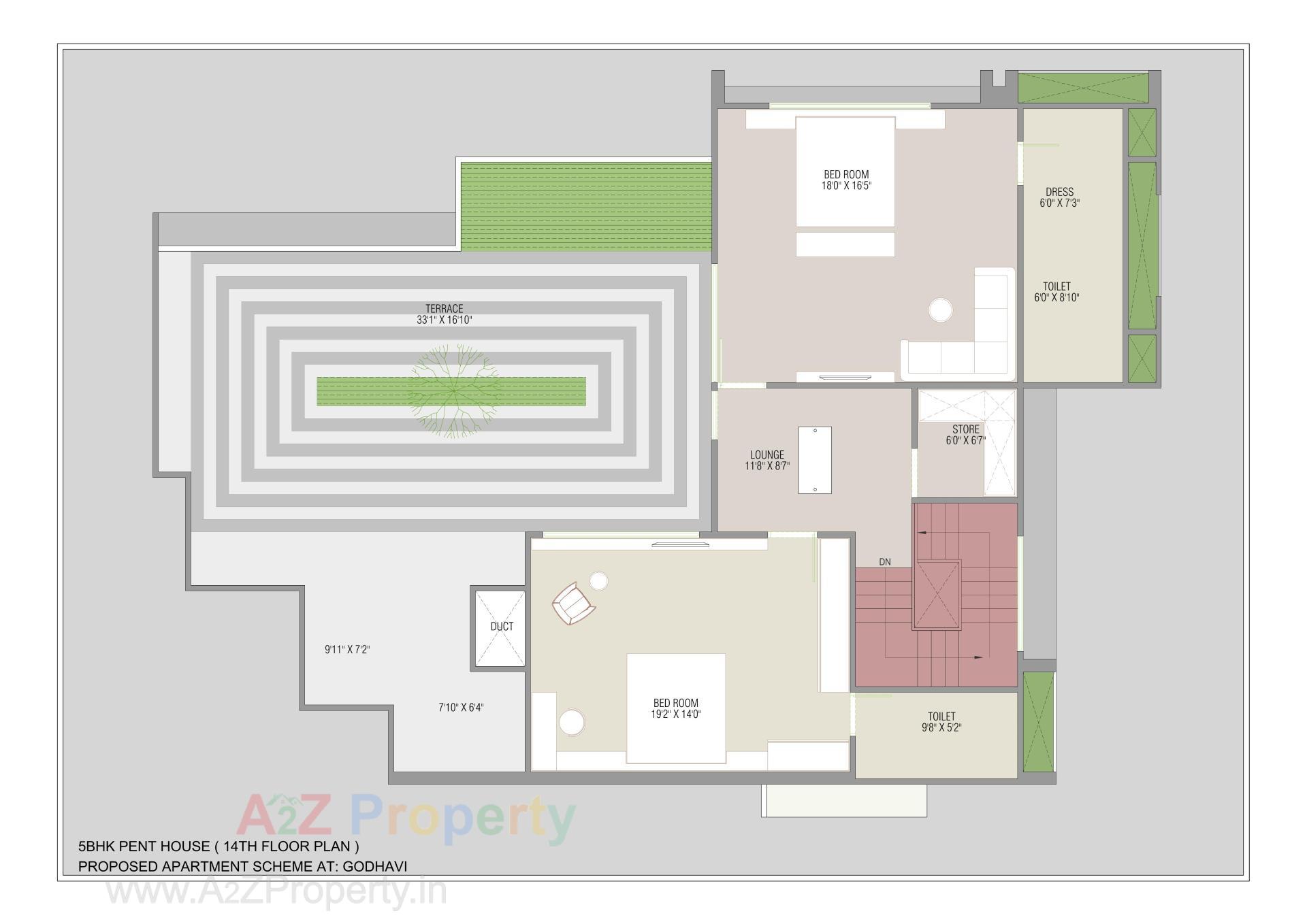 Layout of real estate project The Canvas located at Godhavi, Ahmedabad, Gujarat