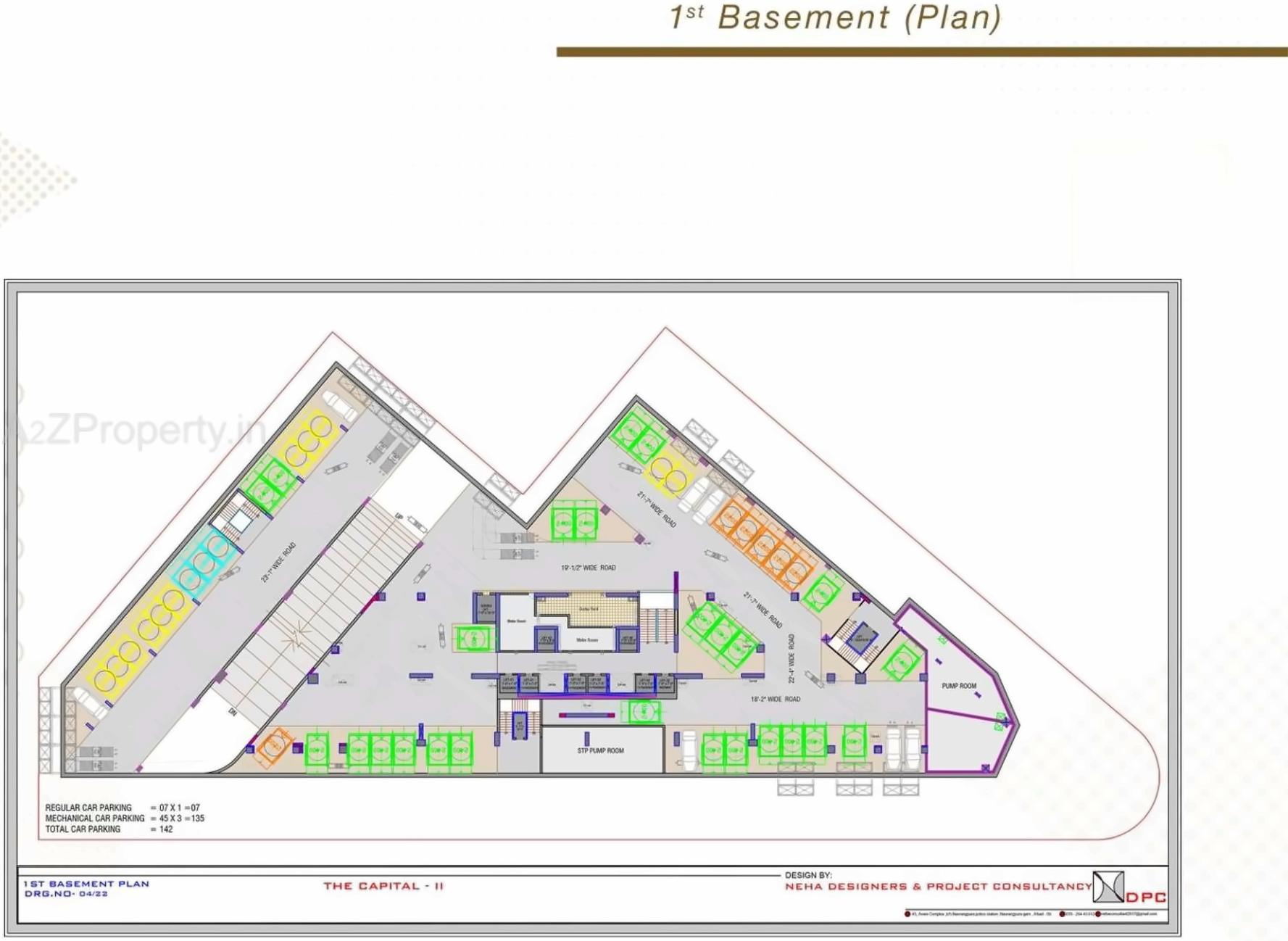 Layout of real estate project The Capital located at Sola, Ahmedabad, Gujarat