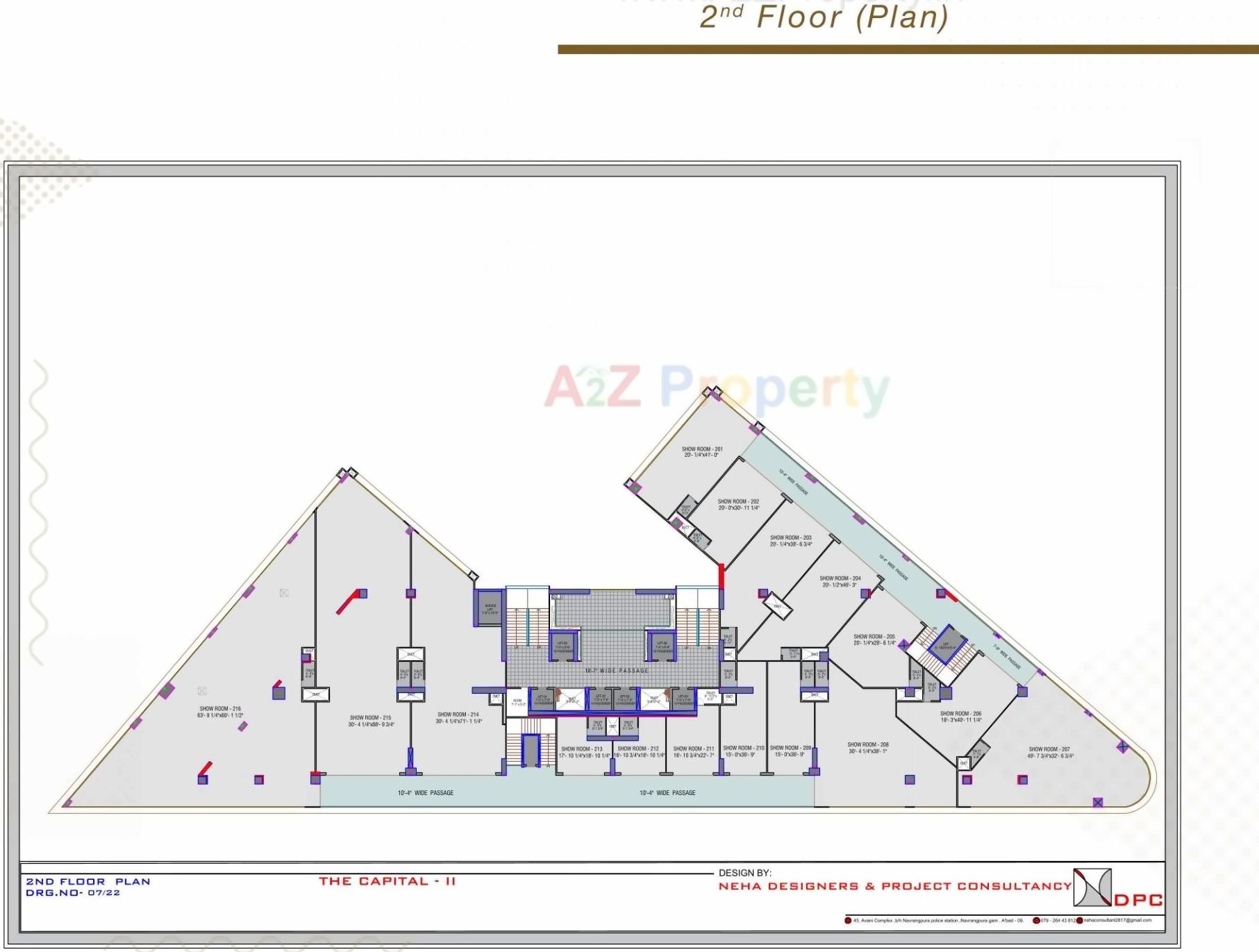 Layout of real estate project The Capital located at Sola, Ahmedabad, Gujarat
