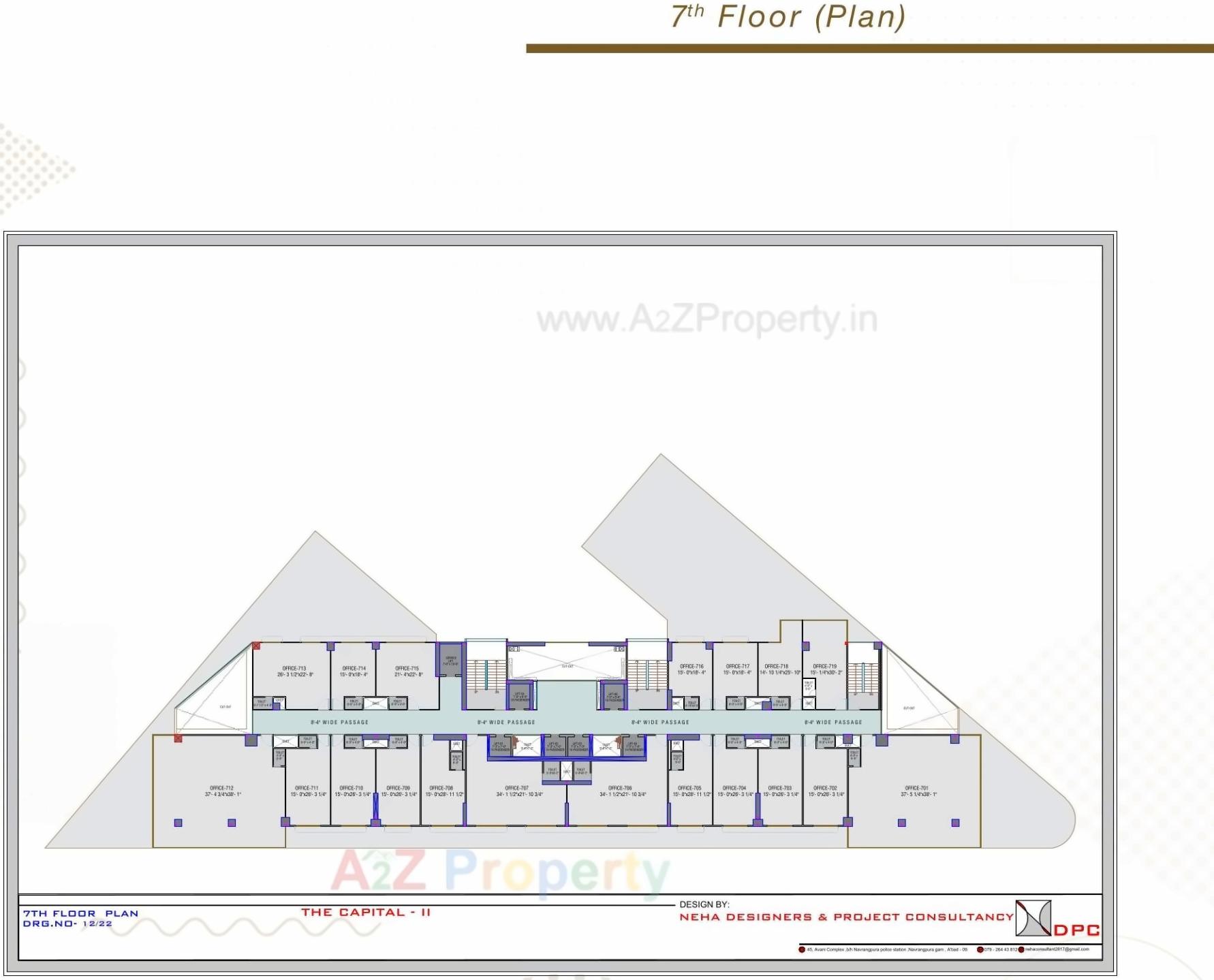 Layout of real estate project The Capital located at Sola, Ahmedabad, Gujarat