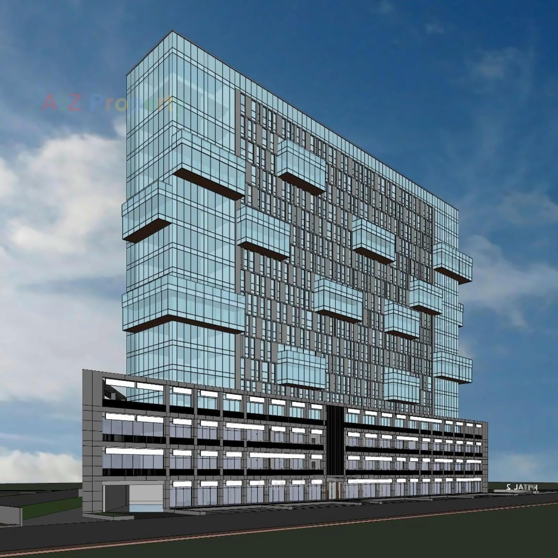 3D Elevation of real estate project The Capital located at Sola, Ahmedabad, Gujarat