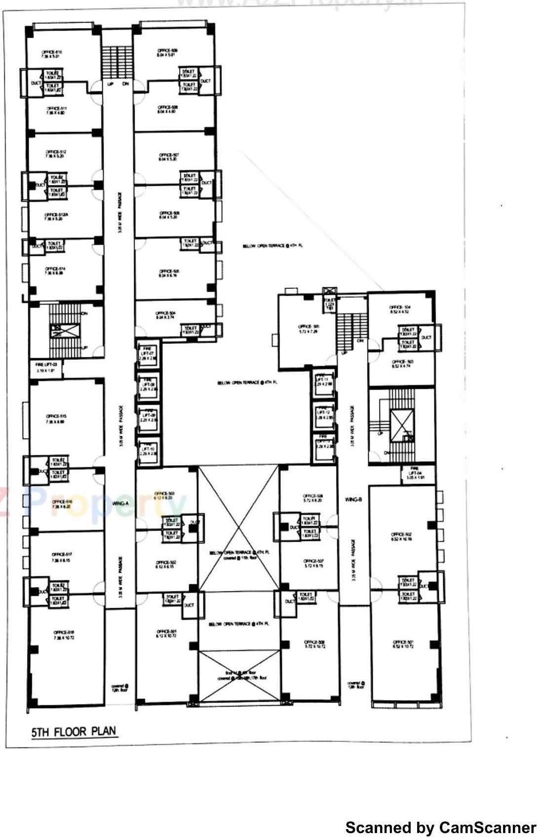 Layout of real estate project The Capital located at Sola, Ahmedabad, Gujarat