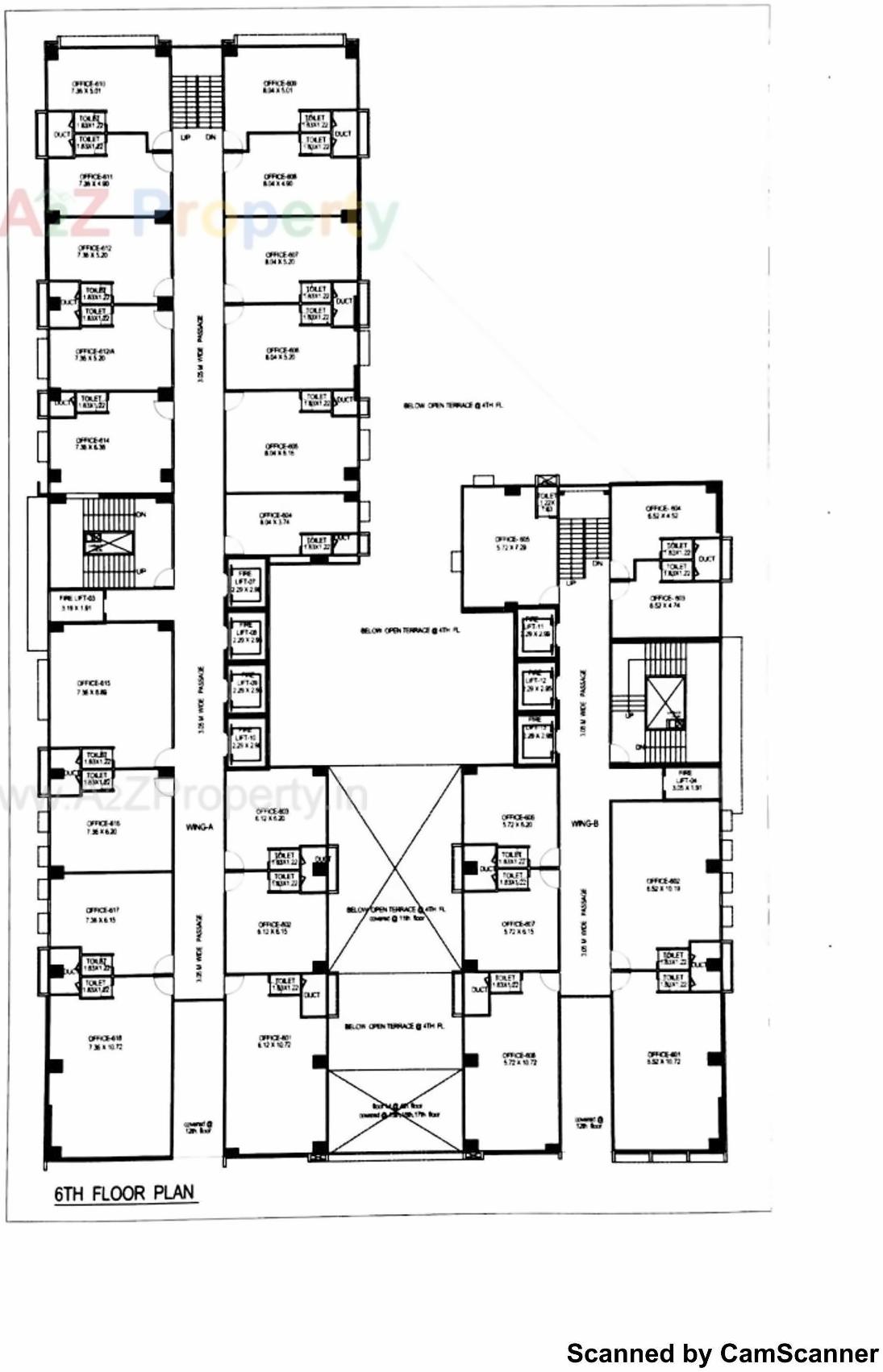 Layout of real estate project The Capital located at Sola, Ahmedabad, Gujarat