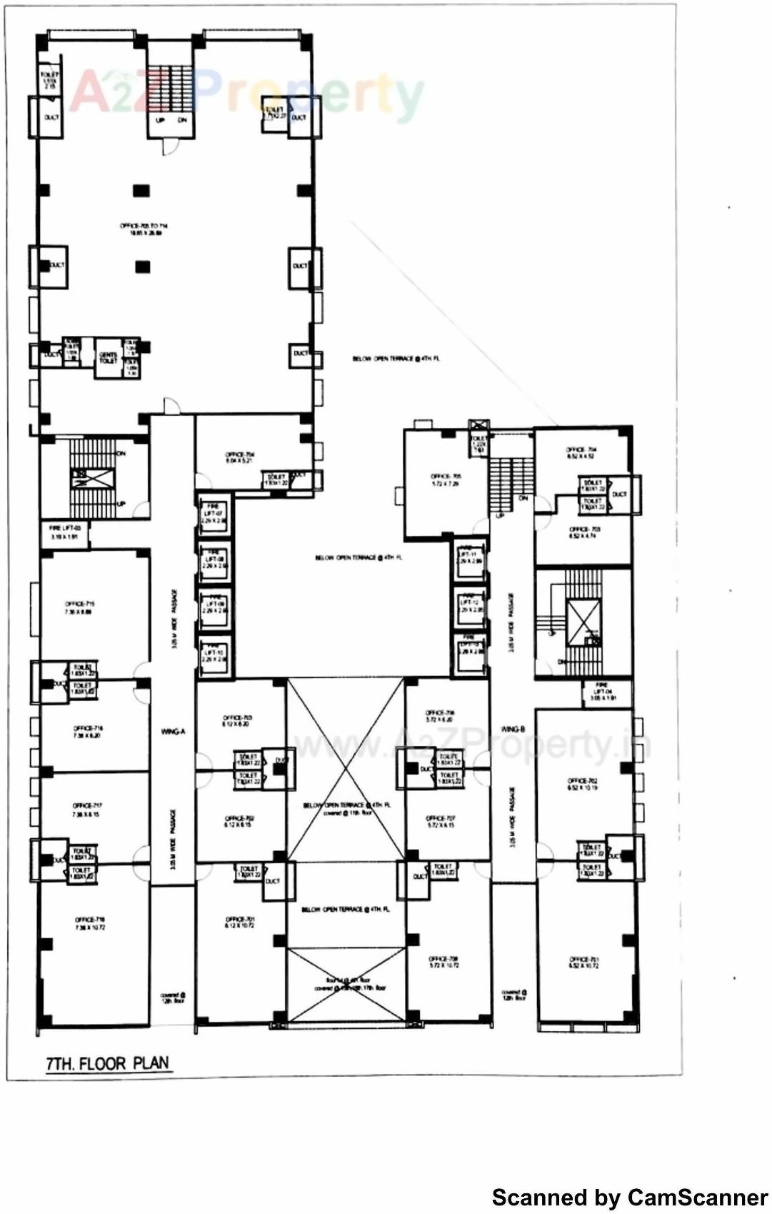 Layout of real estate project The Capital located at Sola, Ahmedabad, Gujarat