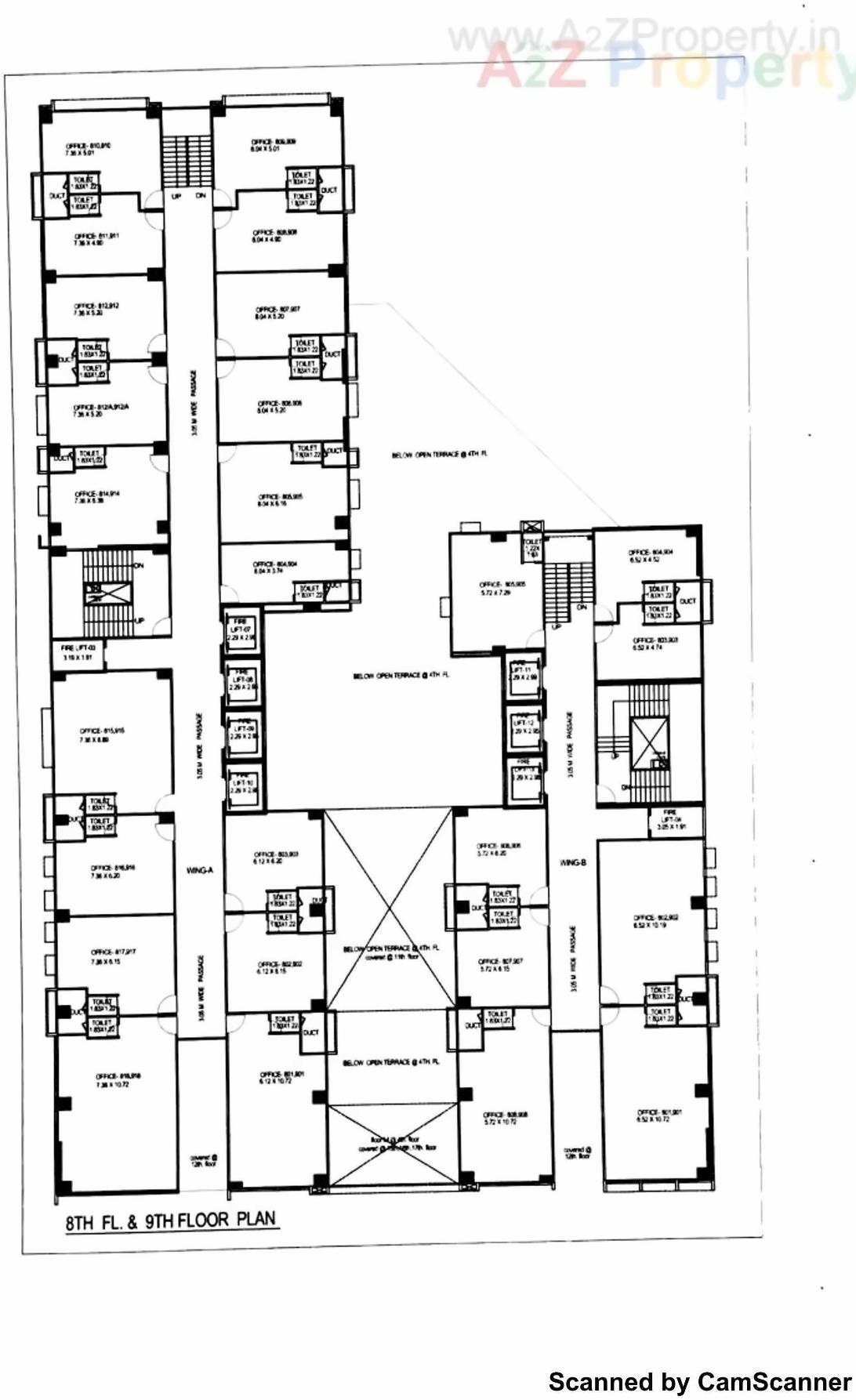 Layout of real estate project The Capital located at Sola, Ahmedabad, Gujarat