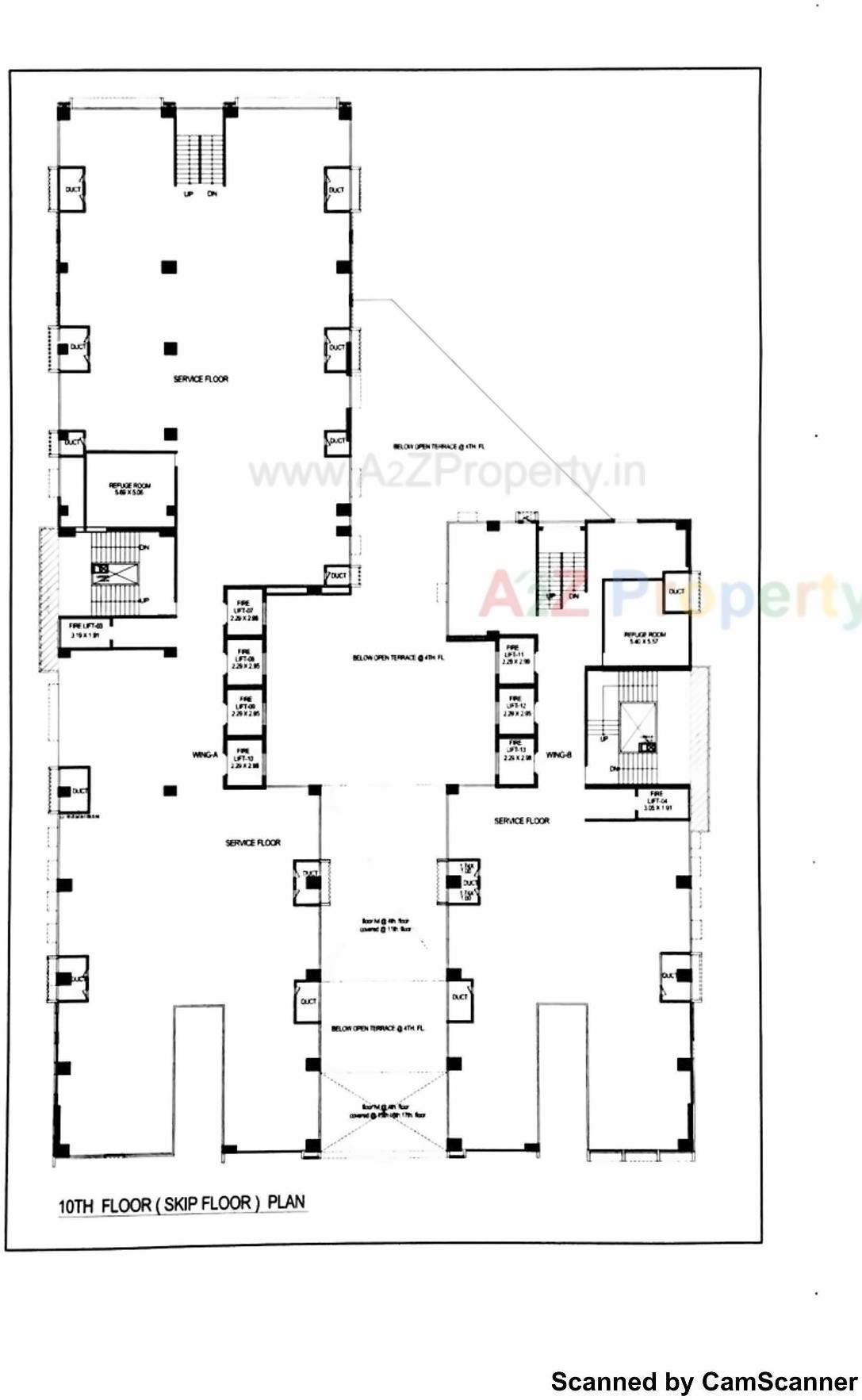 Layout of real estate project The Capital located at Sola, Ahmedabad, Gujarat