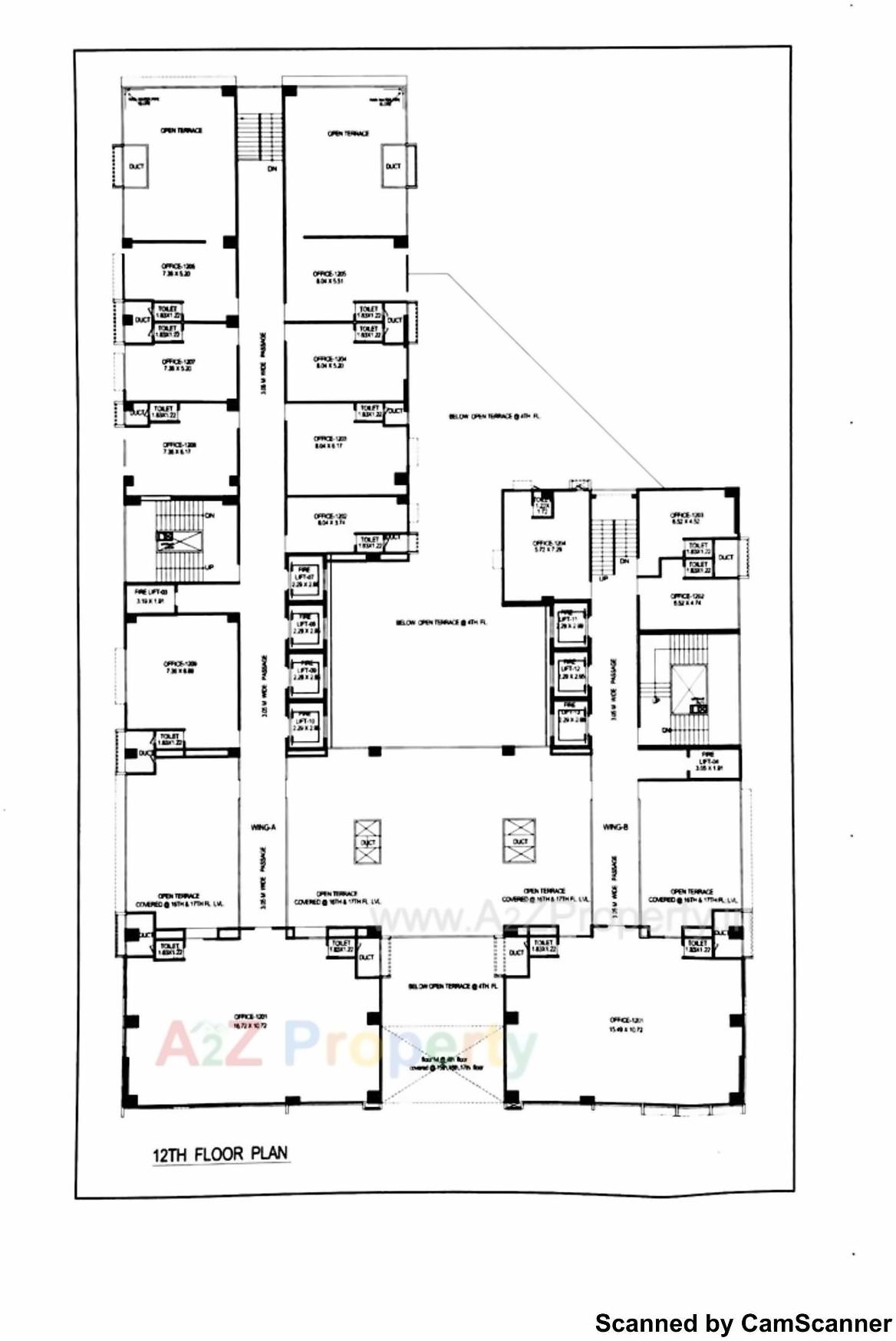 Layout of real estate project The Capital located at Sola, Ahmedabad, Gujarat