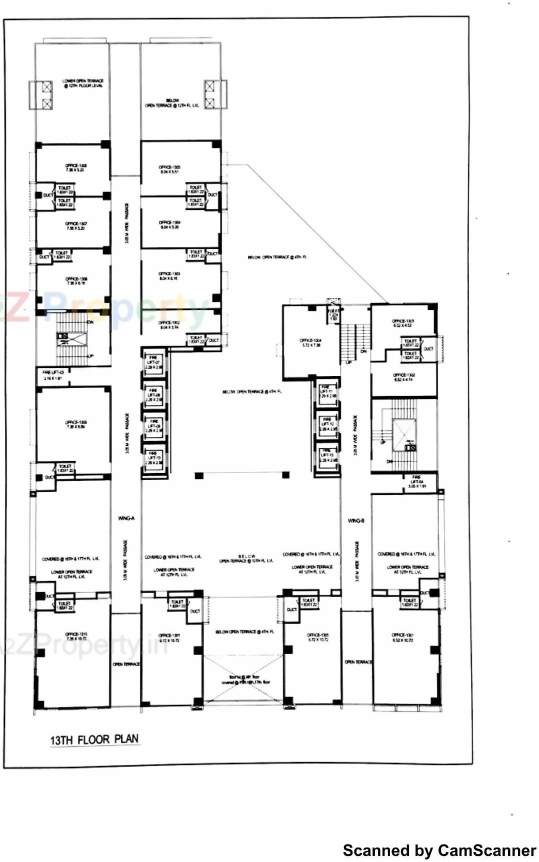 Layout of real estate project The Capital located at Sola, Ahmedabad, Gujarat