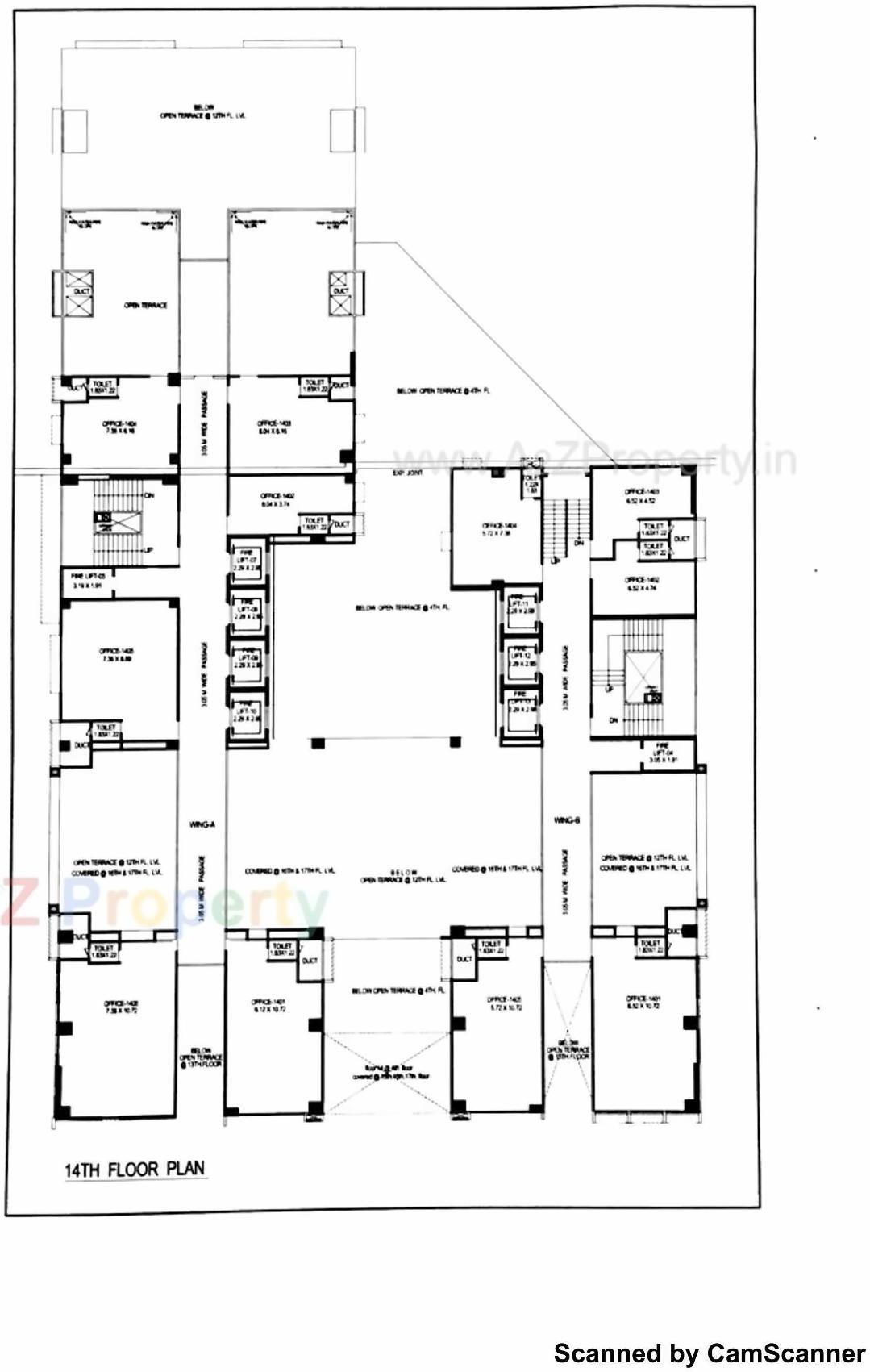 Layout of real estate project The Capital located at Sola, Ahmedabad, Gujarat