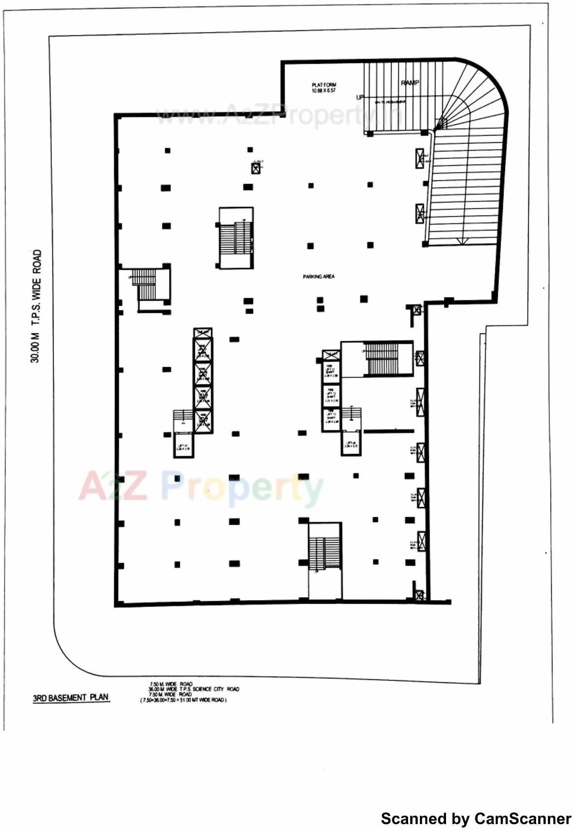 Layout of real estate project The Capital located at Sola, Ahmedabad, Gujarat