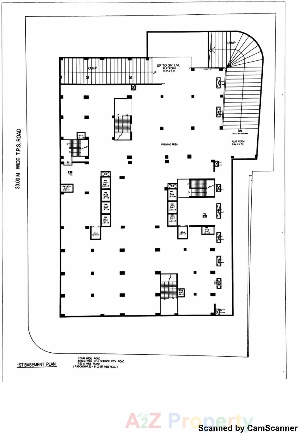 Layout of real estate project The Capital located at Sola, Ahmedabad, Gujarat