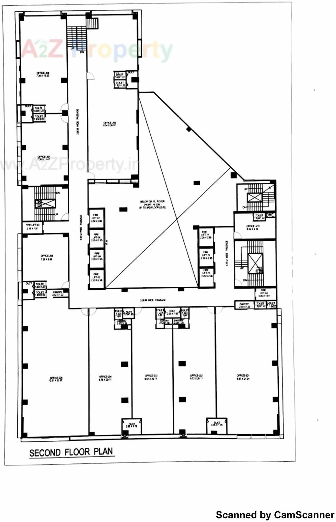 Layout of real estate project The Capital located at Sola, Ahmedabad, Gujarat