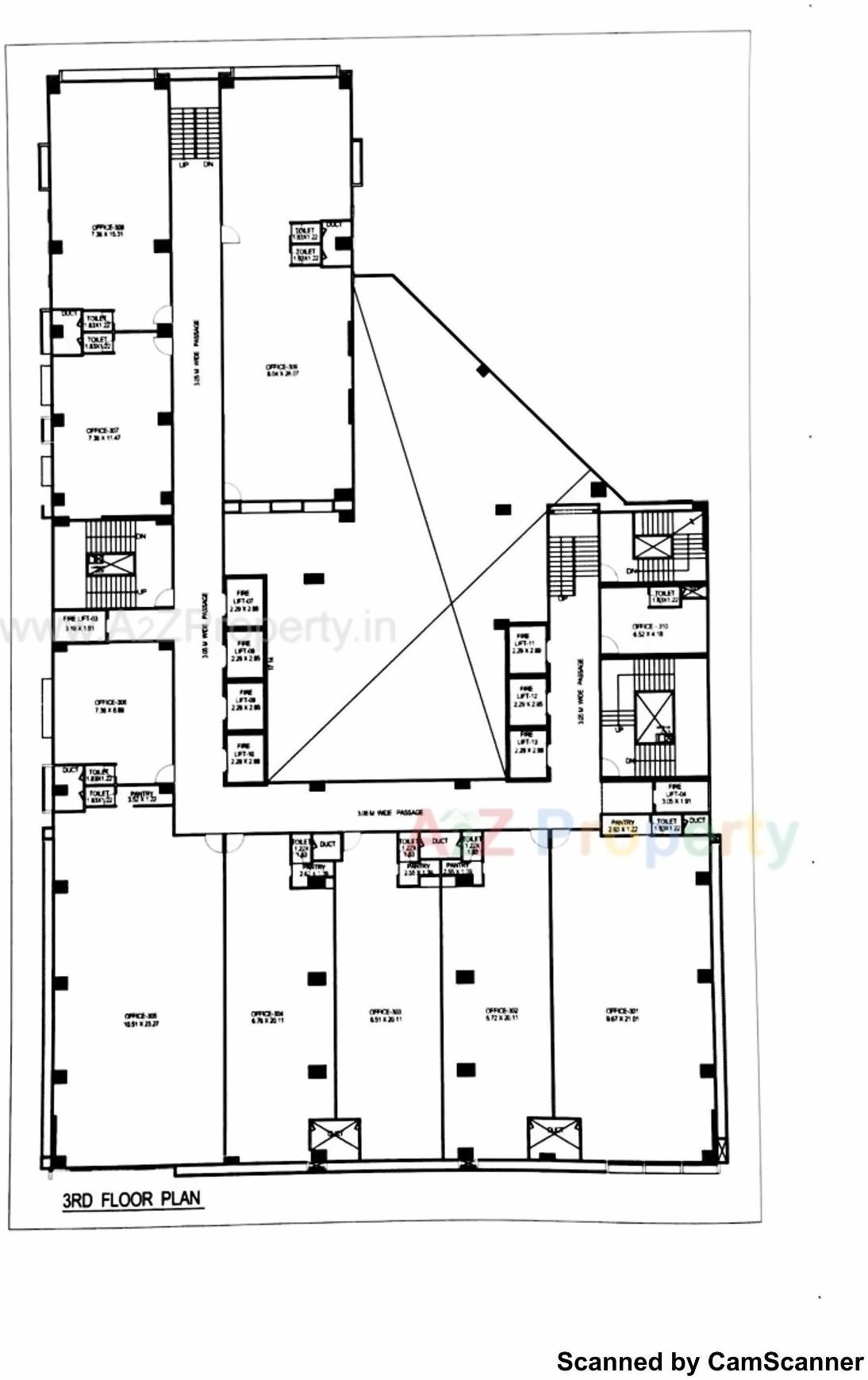 Layout of real estate project The Capital located at Sola, Ahmedabad, Gujarat