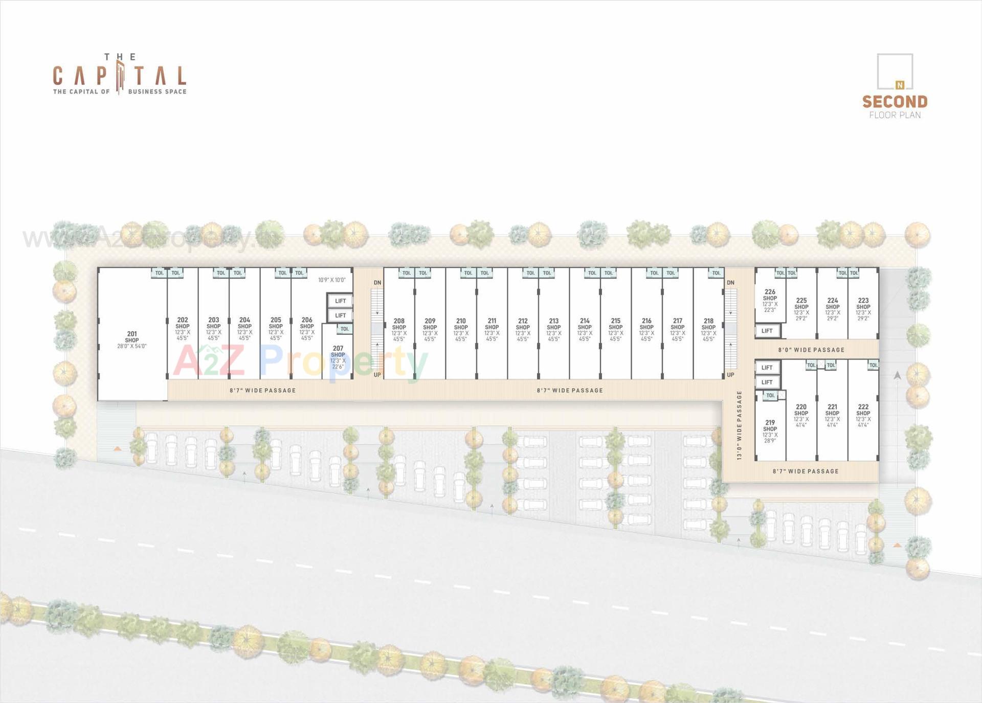 Layout of real estate project The Capital located at Nikol, Ahmedabad, Gujarat