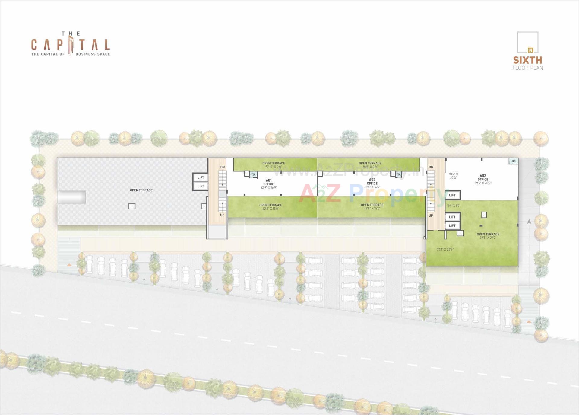 Layout of real estate project The Capital located at Nikol, Ahmedabad, Gujarat